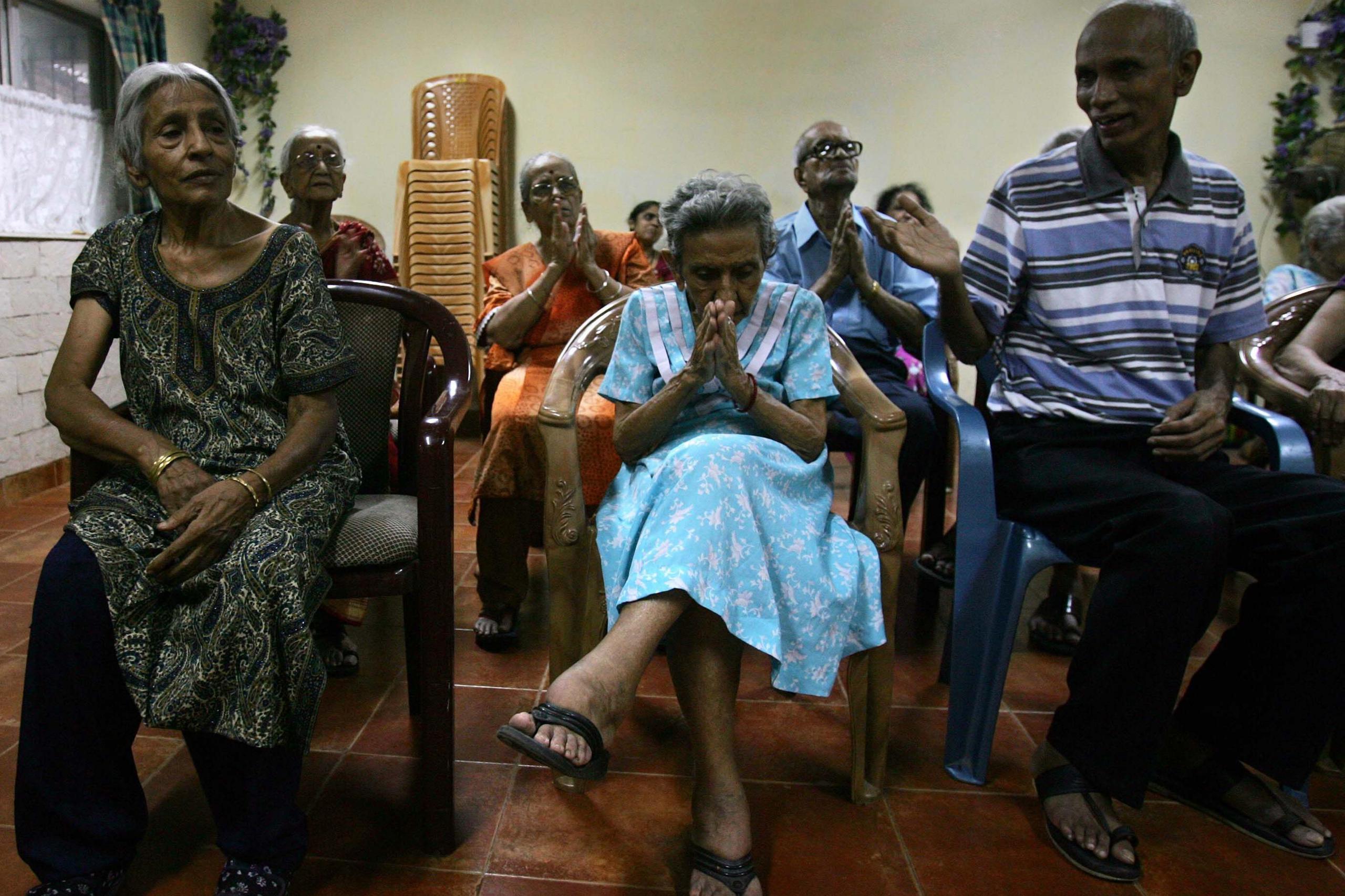 Senior Citizens - Old People - Dementia Patients at Dignity Foundation. 