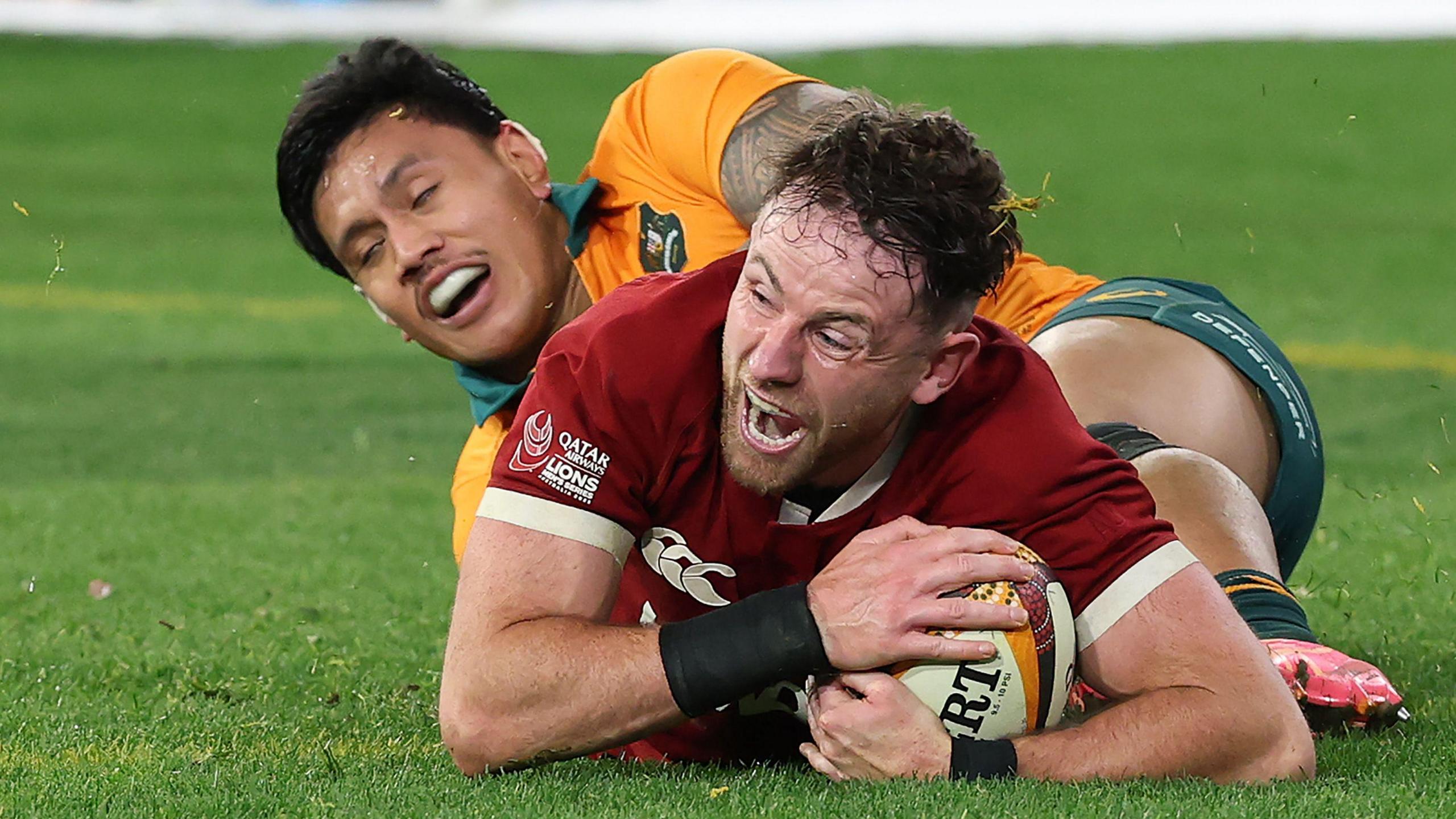 Hugo Keenan’s test series winning try