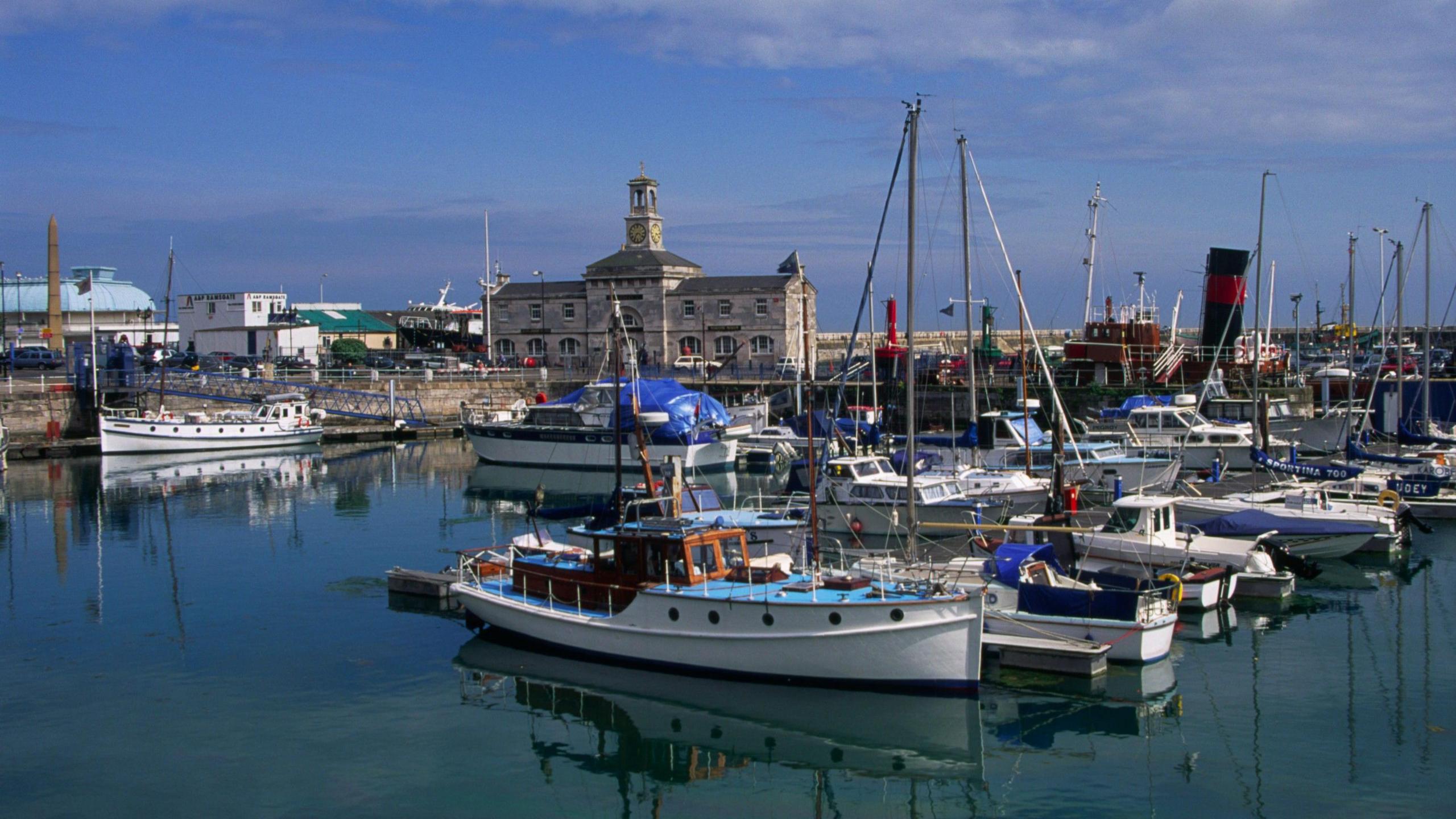 A view of Ramsgate Royal Harbour by day.