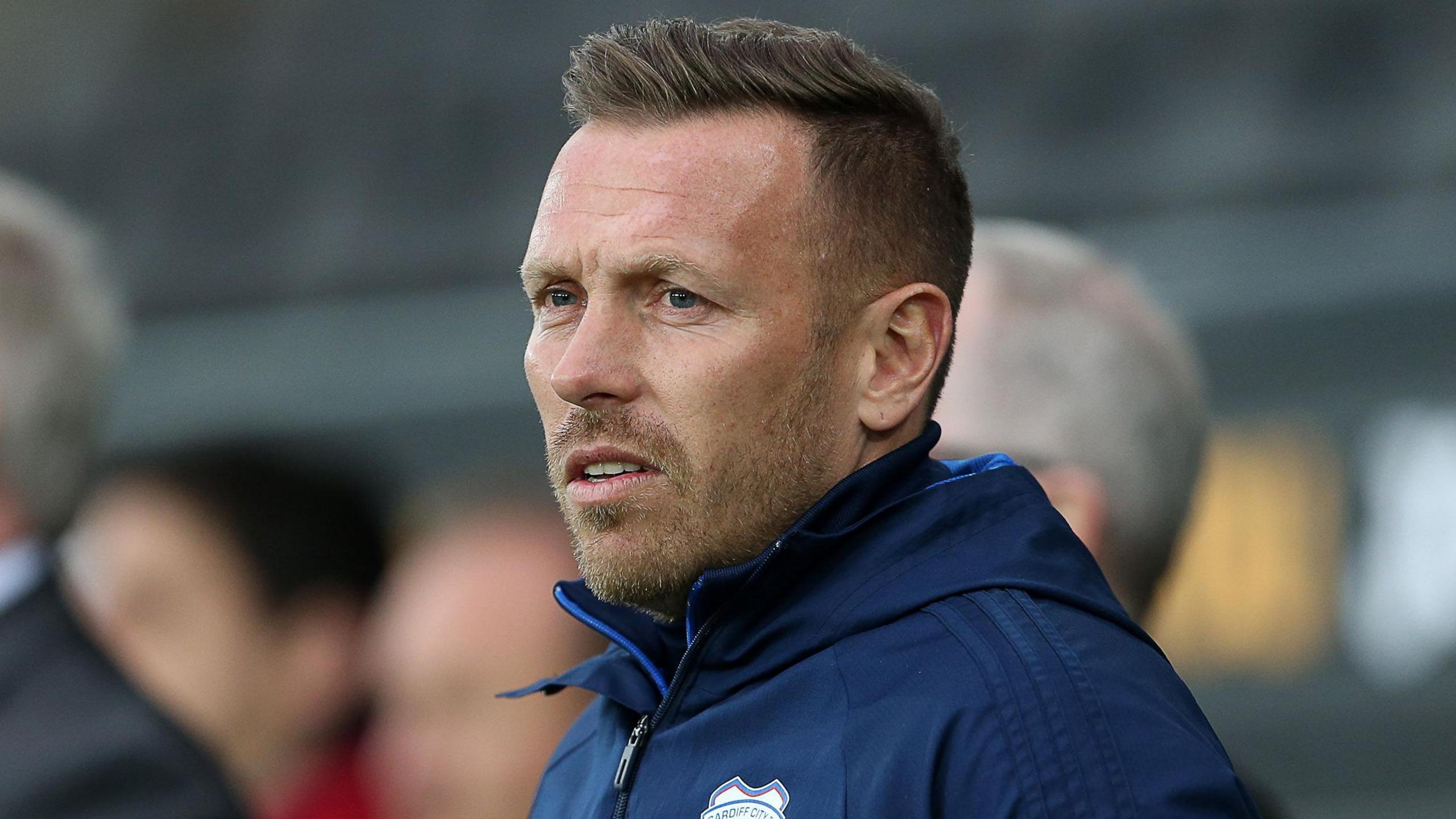 Craig Bellamy as coach of Cardiff academy