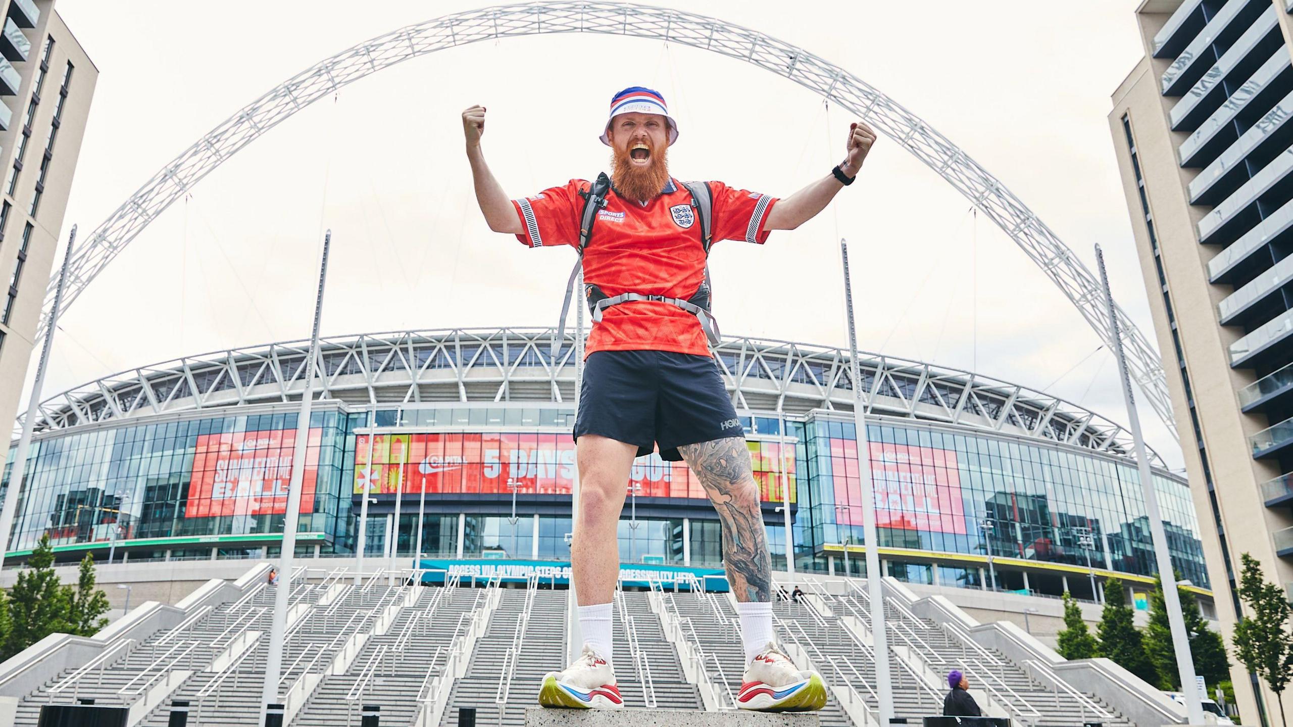 Russ Cook at Wembley Stadium