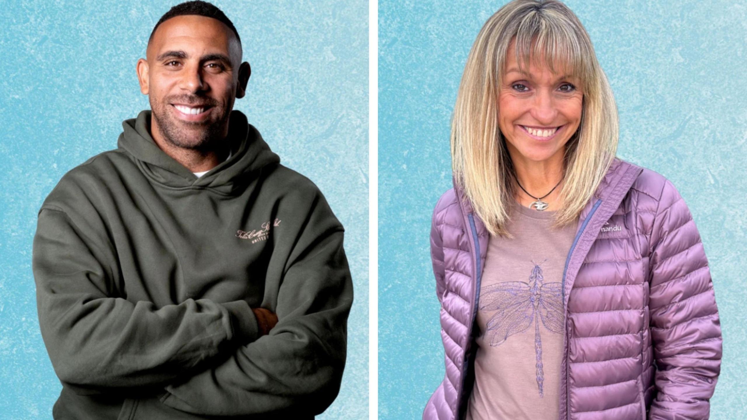 Anton Ferdinand and Michaela Strachan. 