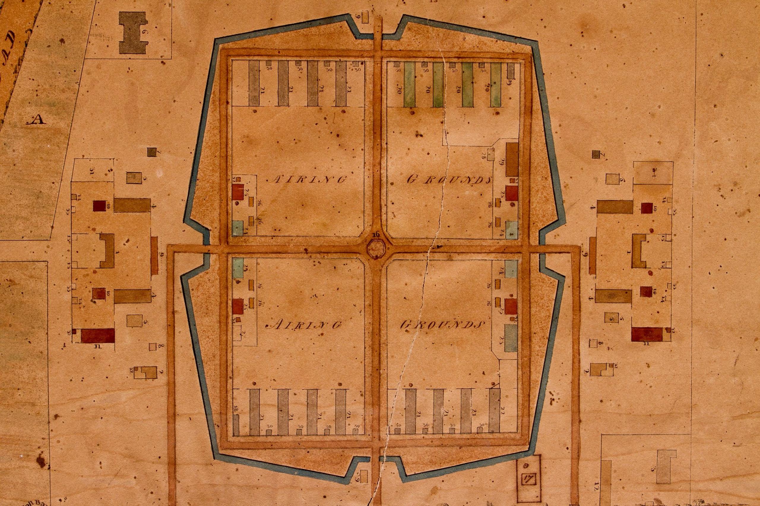 A map of Norman Cross camp