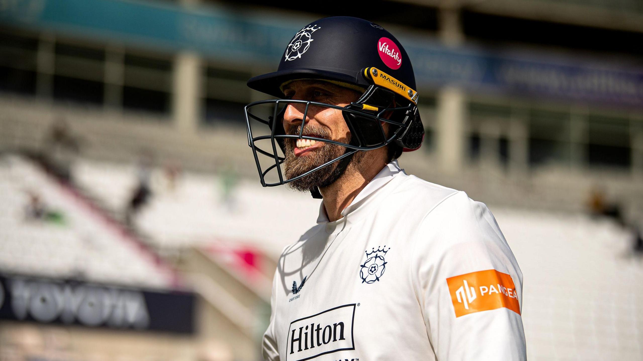 Jake Lehmann in action for Hampshire Cricket