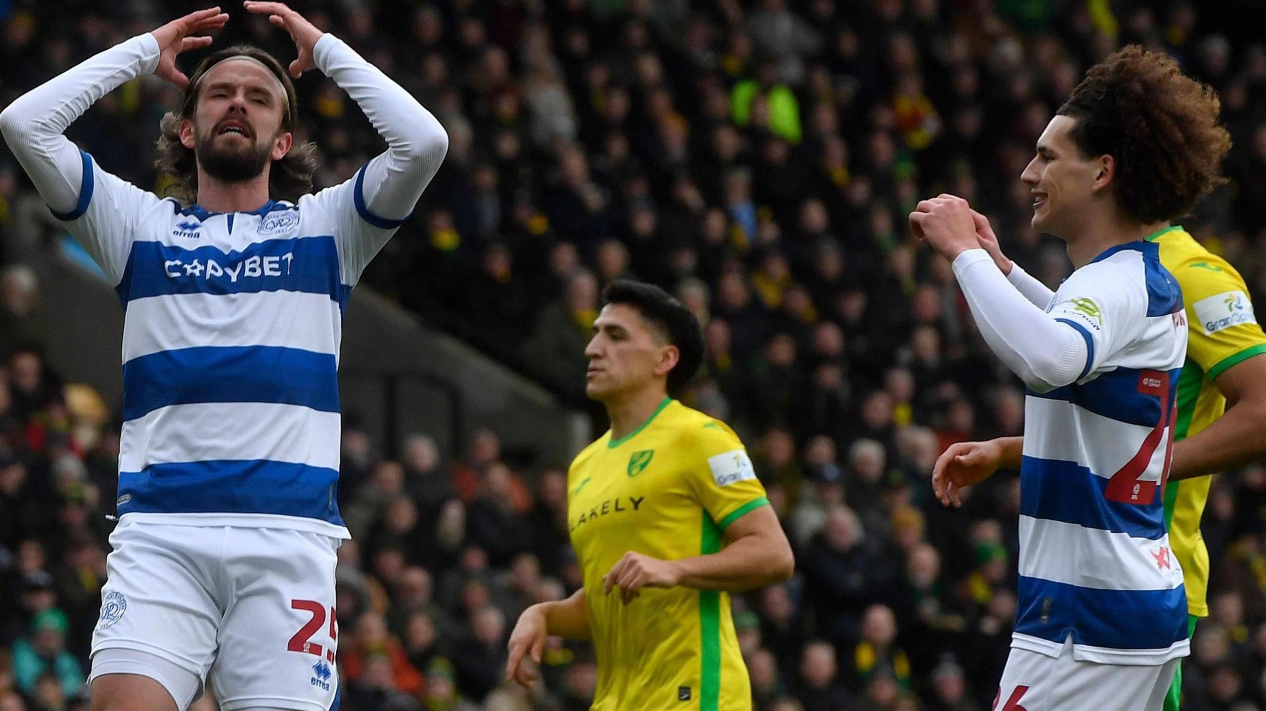 Action from Norwich City v QPR