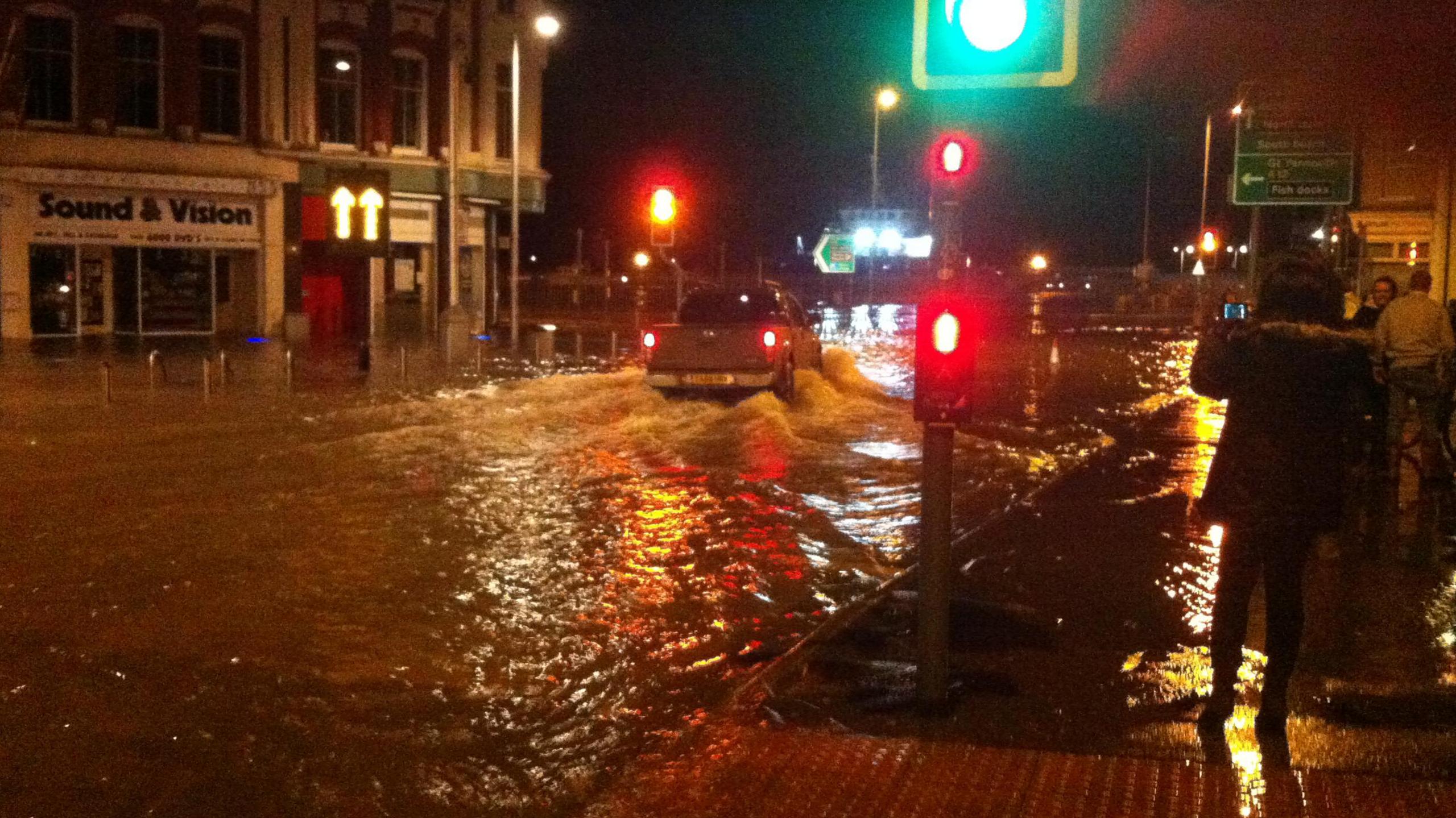 Flooding in Lowestoft, December 2013