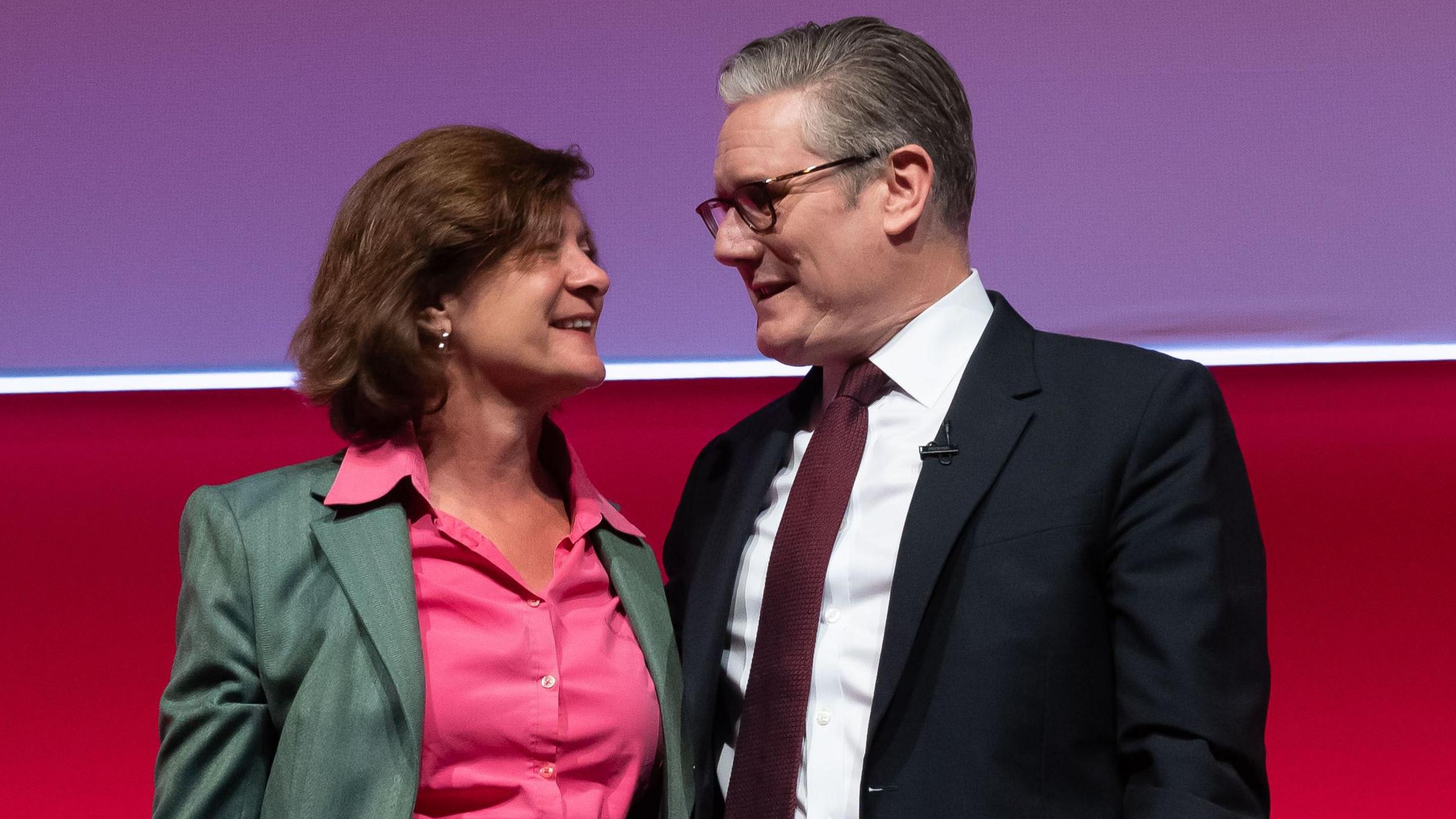 Eluned Morgan a Syr Keir Starmer