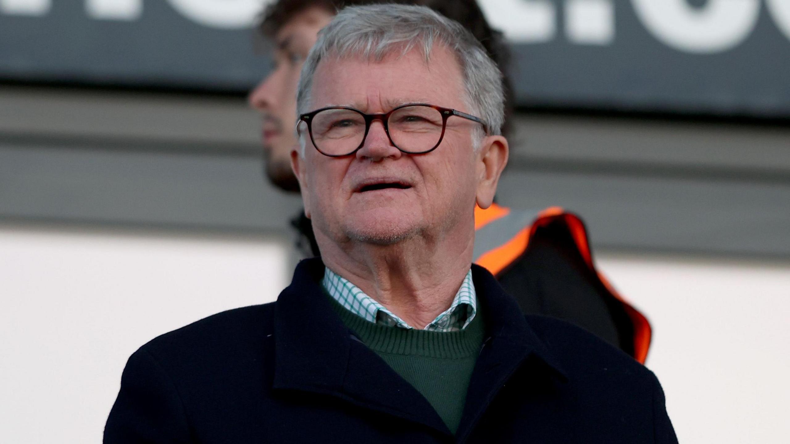 Simon Hallett pictured watching Plymouth Argyle