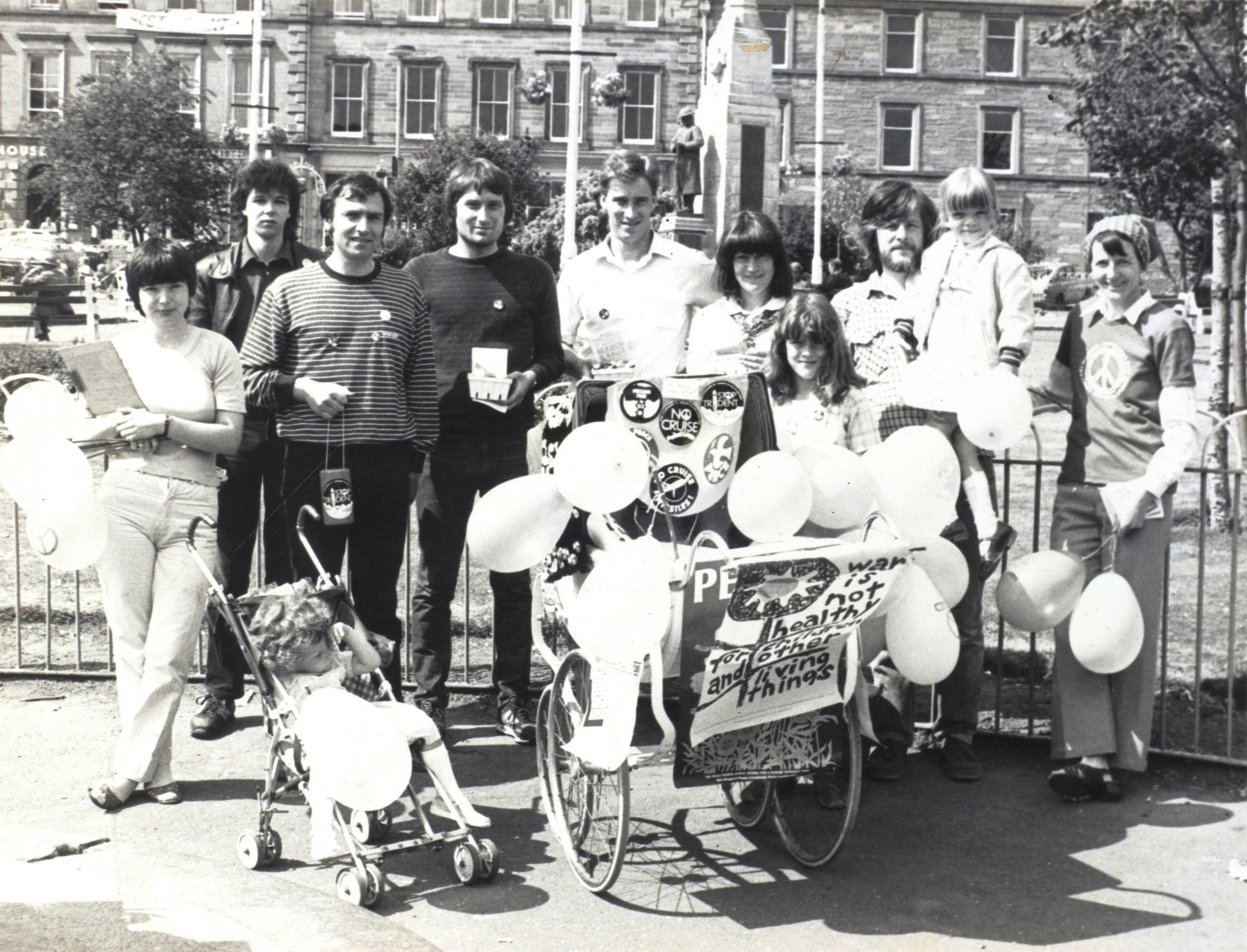 Campaign for Nuclear Disarmament protest, Blairgowrie c.1980s