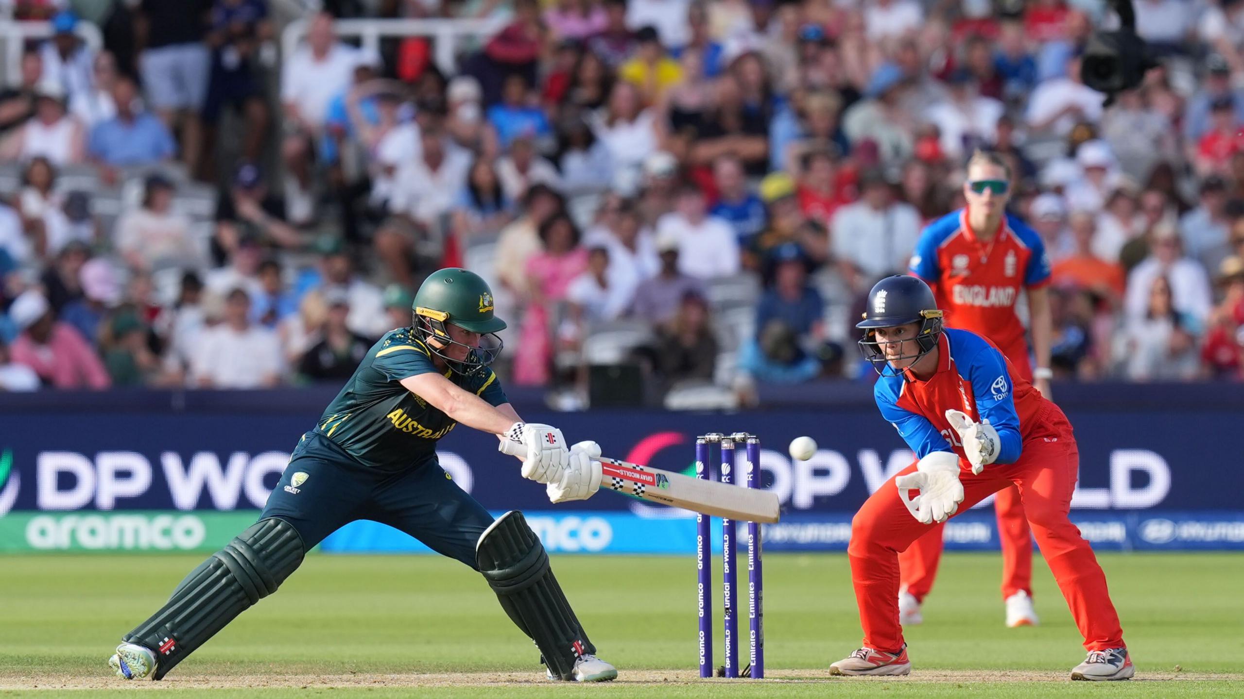 Australia’s Beth Mooney batting during the ICC Women's T20 World Cup final at Lord's Cricket Ground, London. 