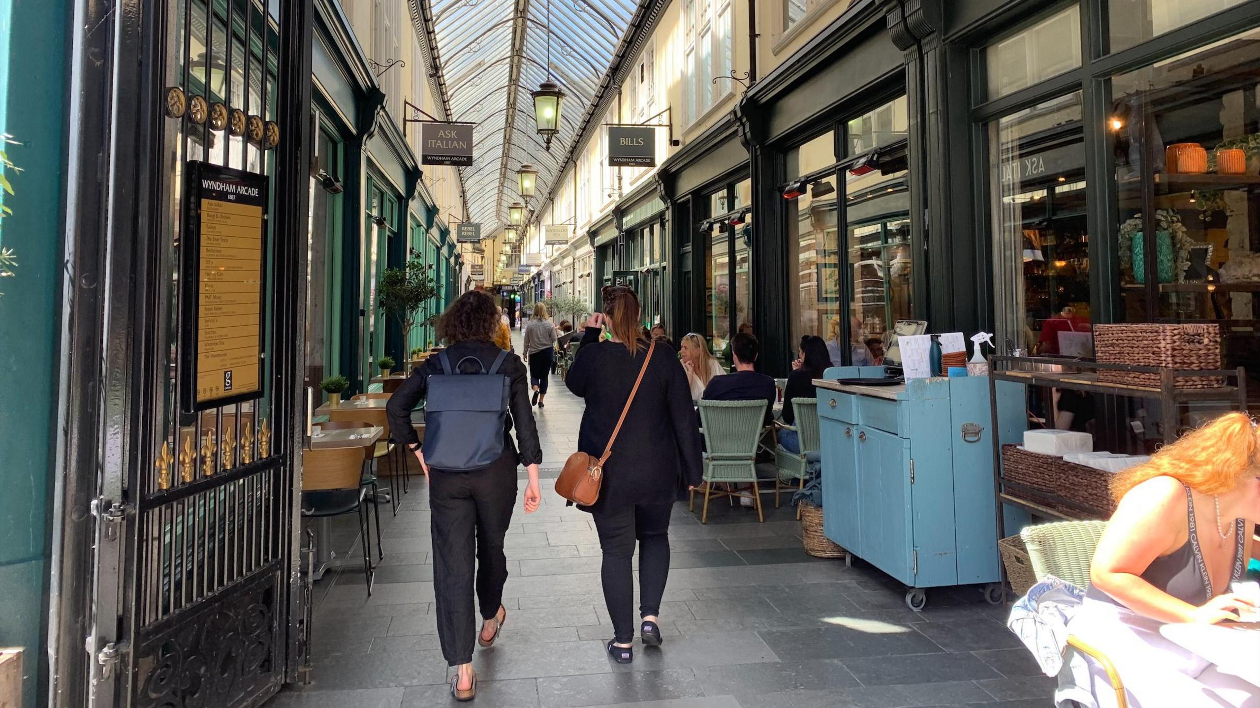 Women in arcade