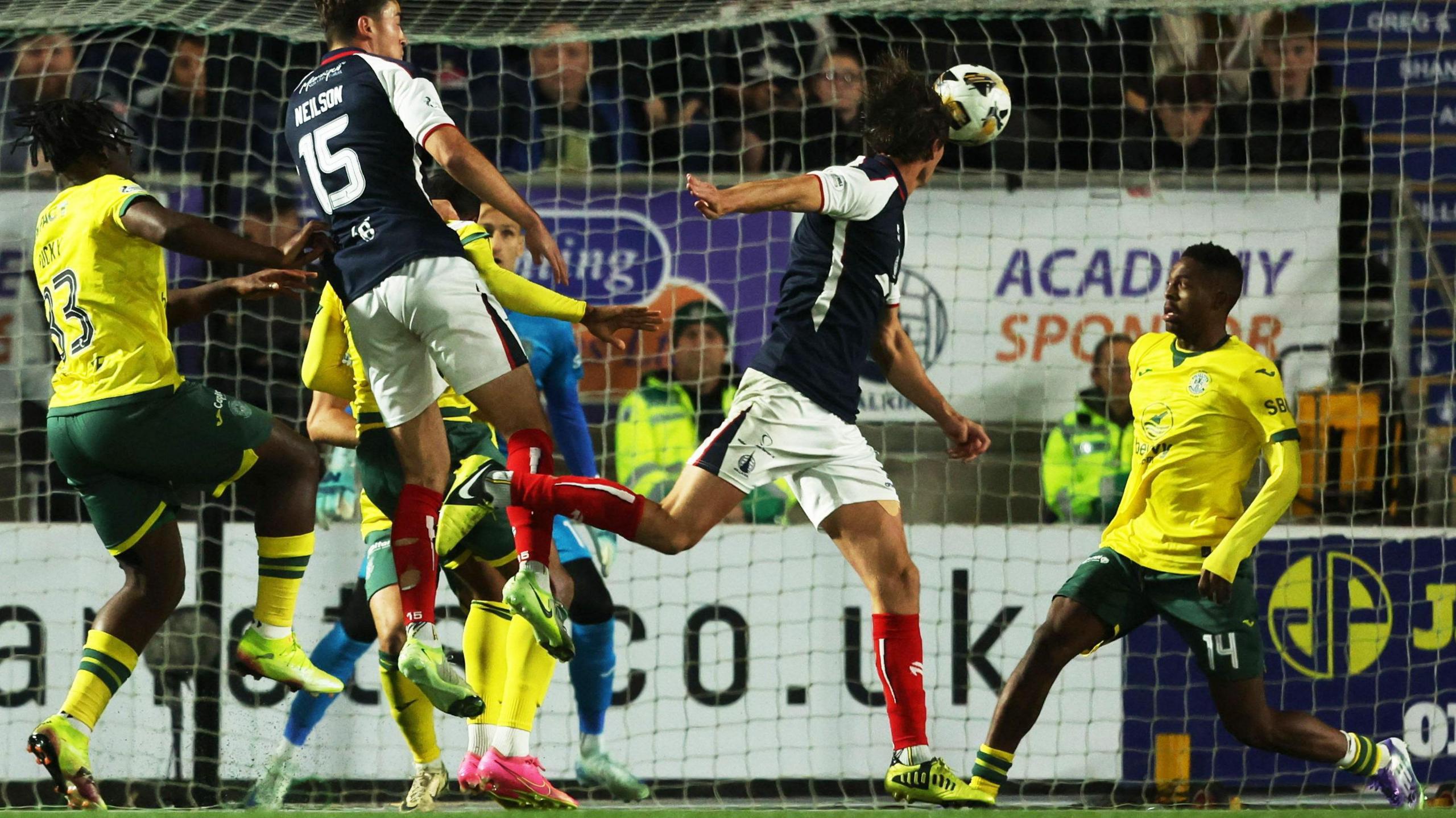Liam Henderson scored the equaliser for Falkirk against Hibs