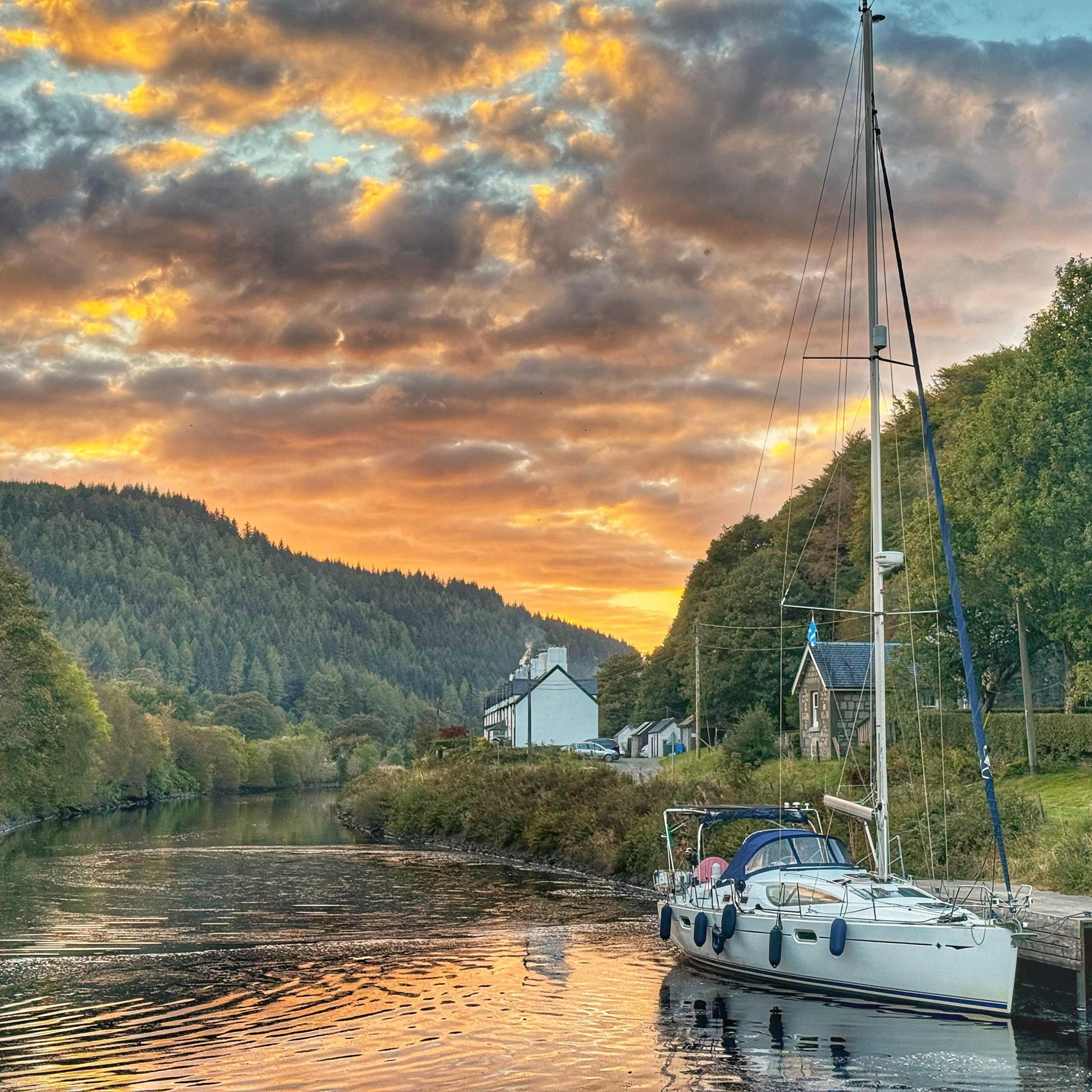 Crinan canal at Cairnbaan