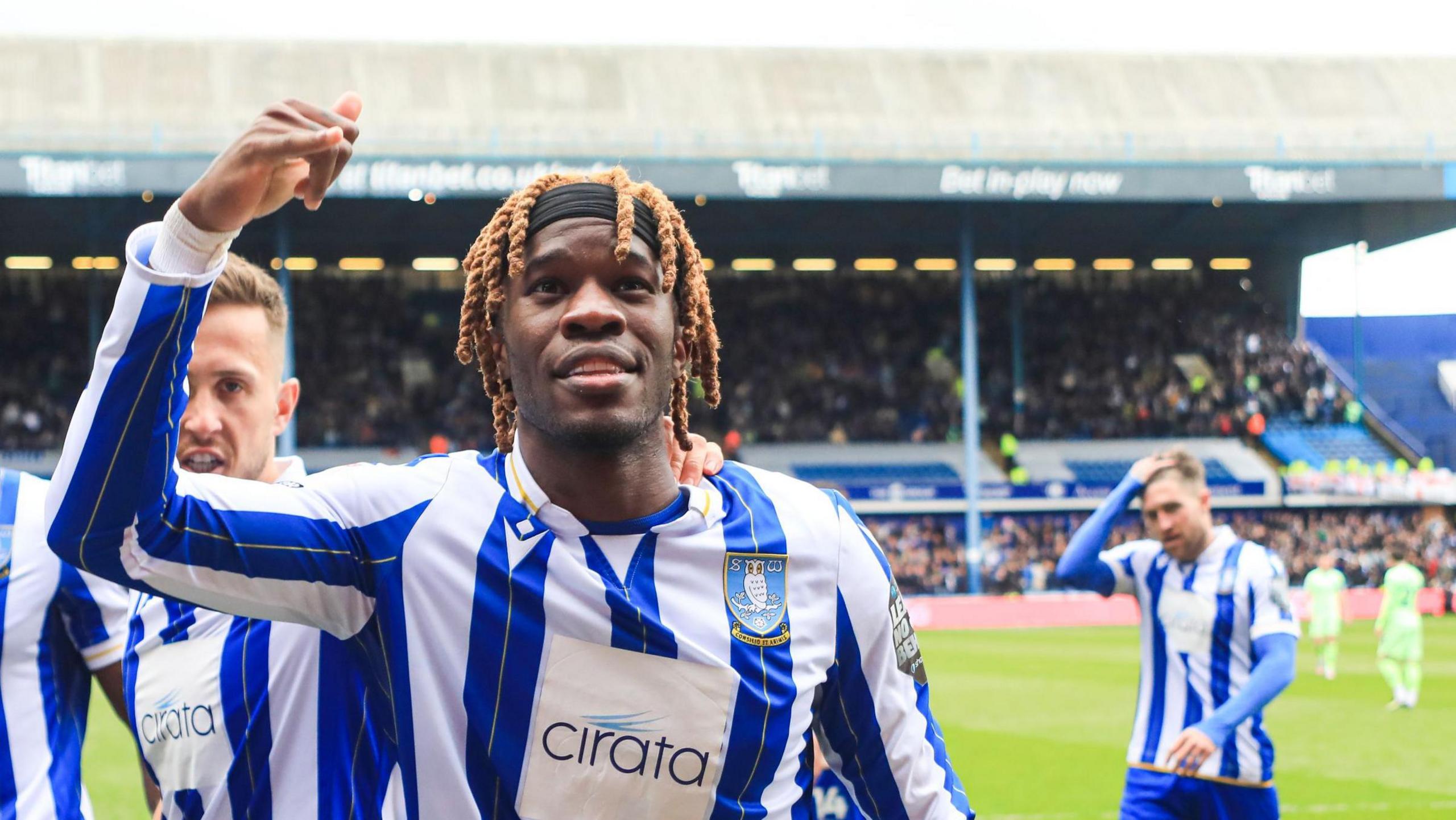 Ike Igbo in action for Sheffield Wednesday