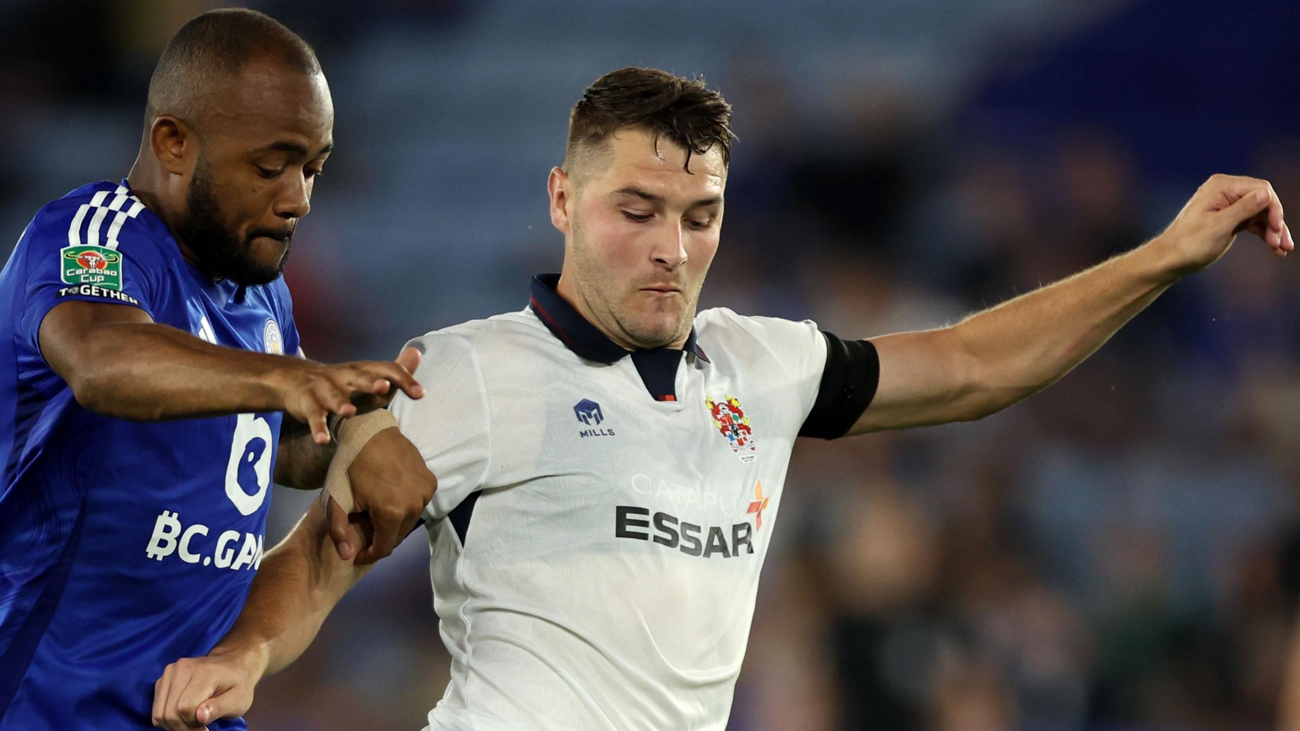 Brad Walker (right) in action for Tranmere