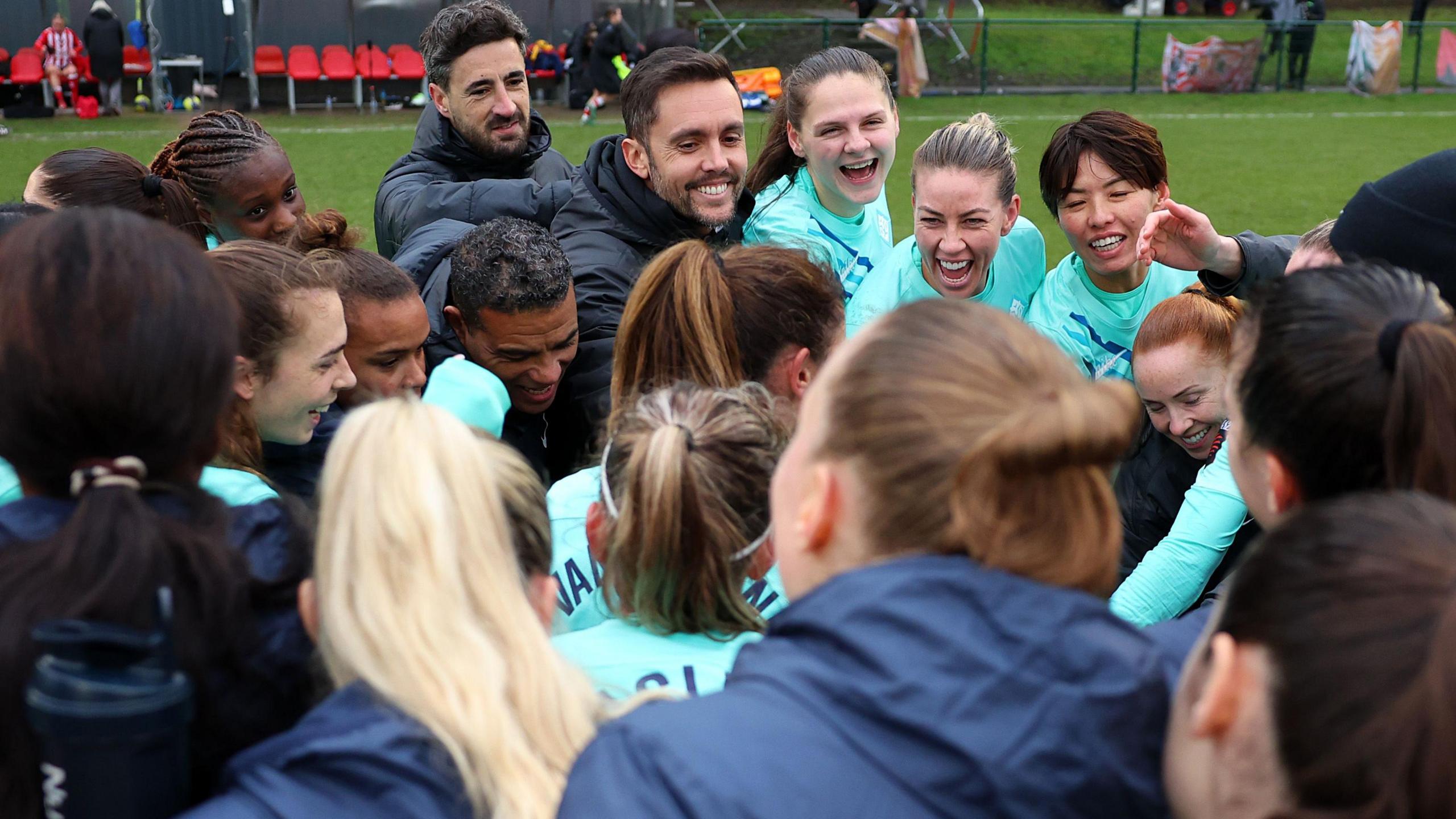 London City Lionesses huddle