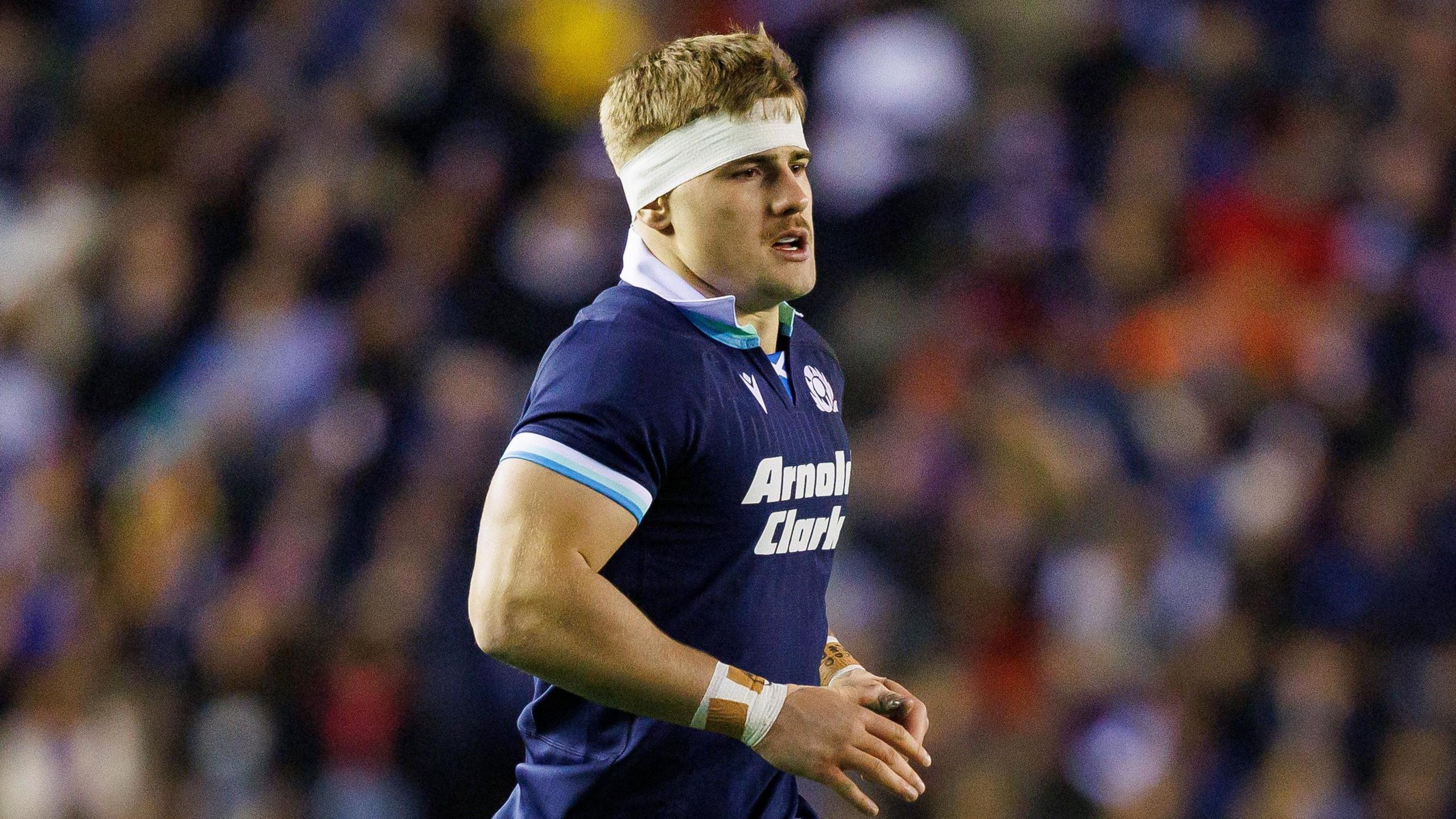 Freddy Douglas in action for Scotland against Portugal last November