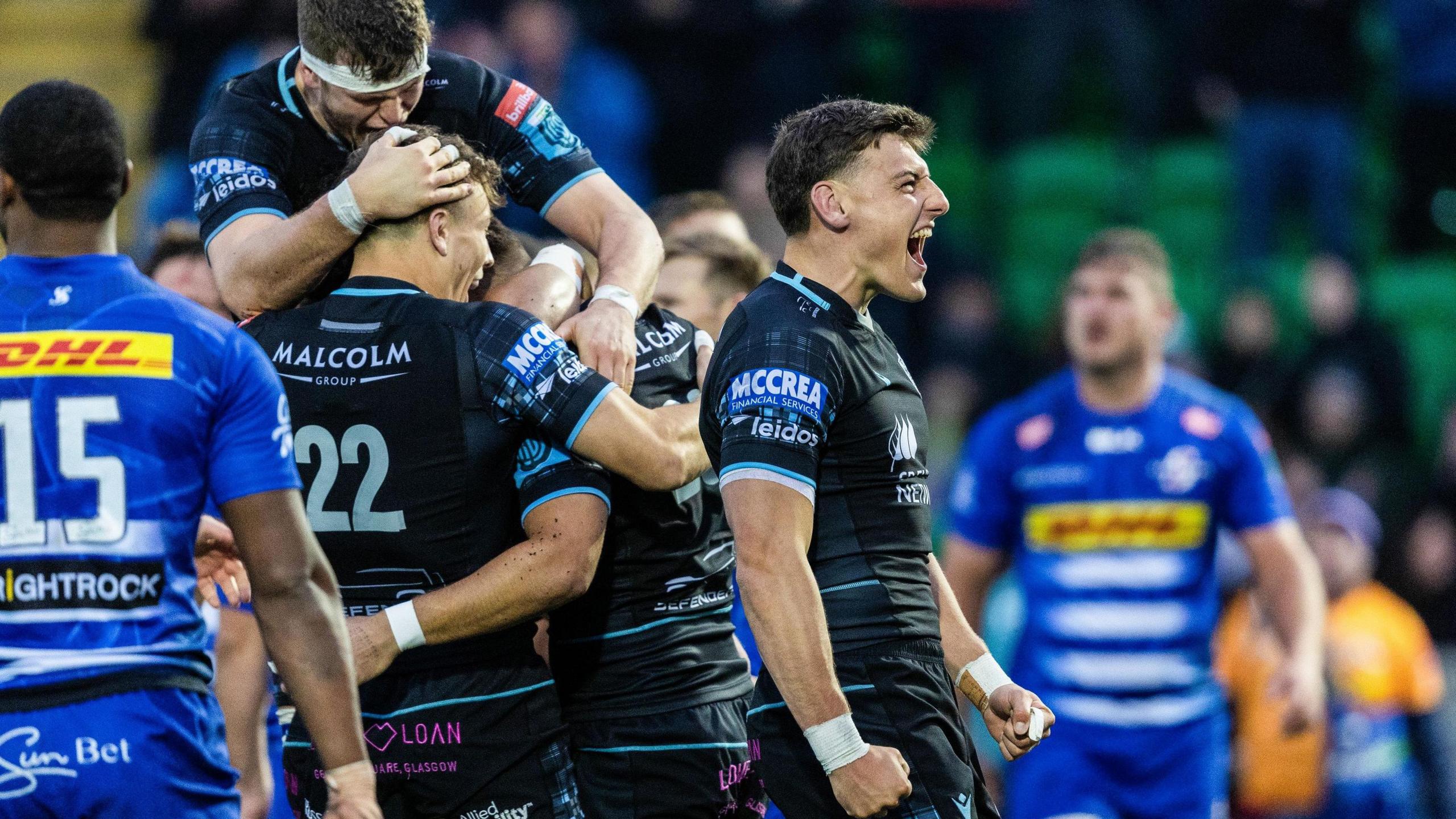 Glasgow Warriors celebrate