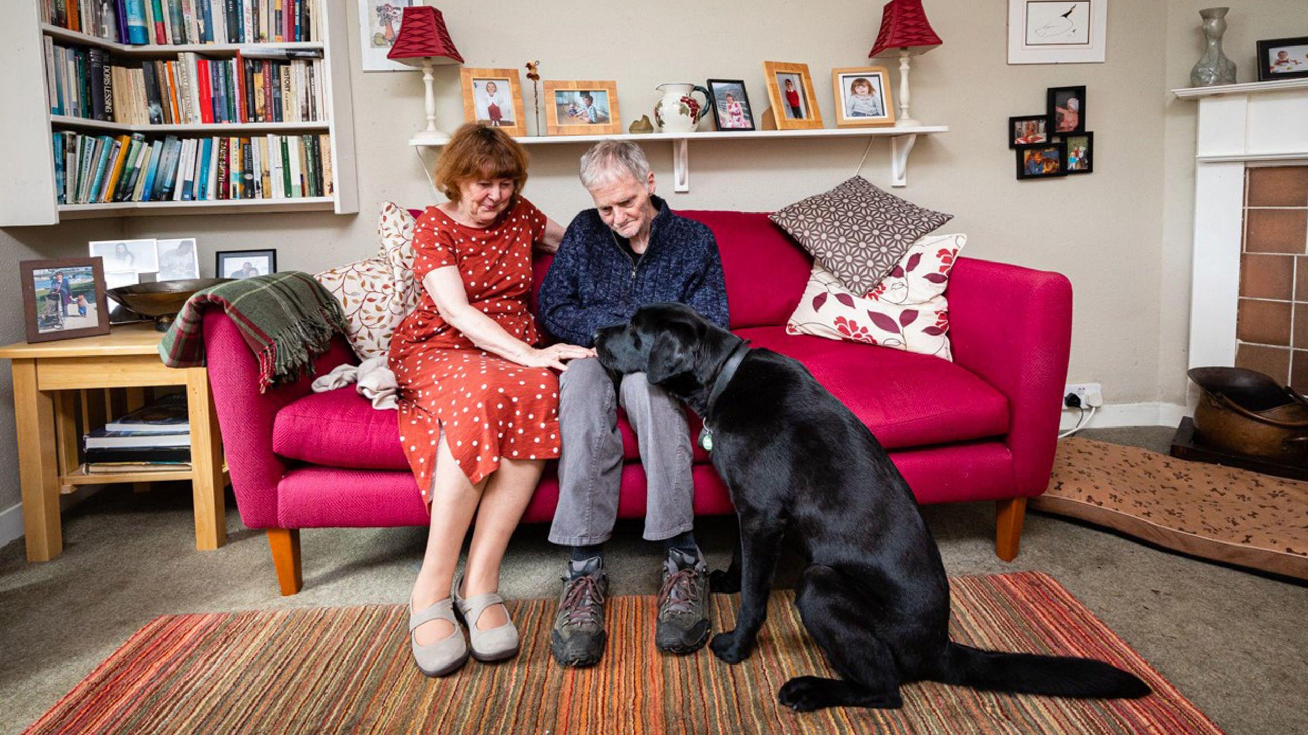 Jon and Jeanette King with labrador Lenny