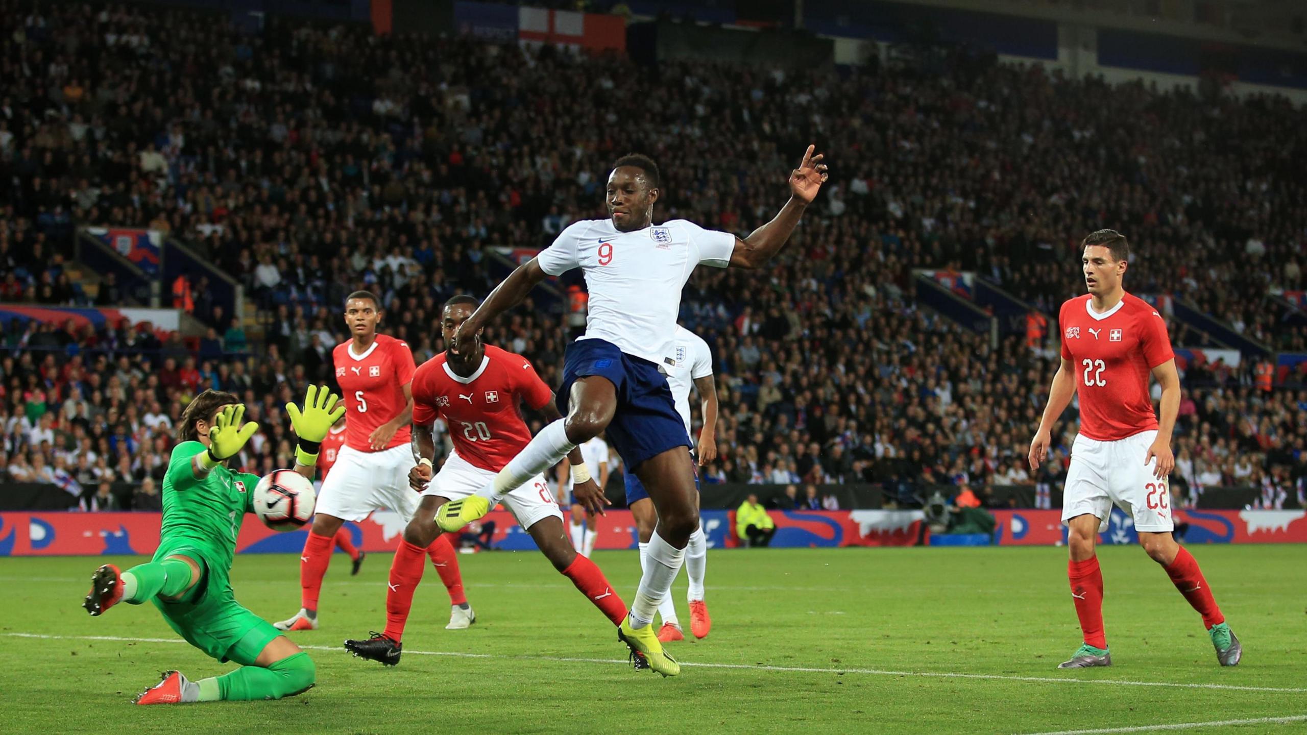 Danny Welbeck playing for England