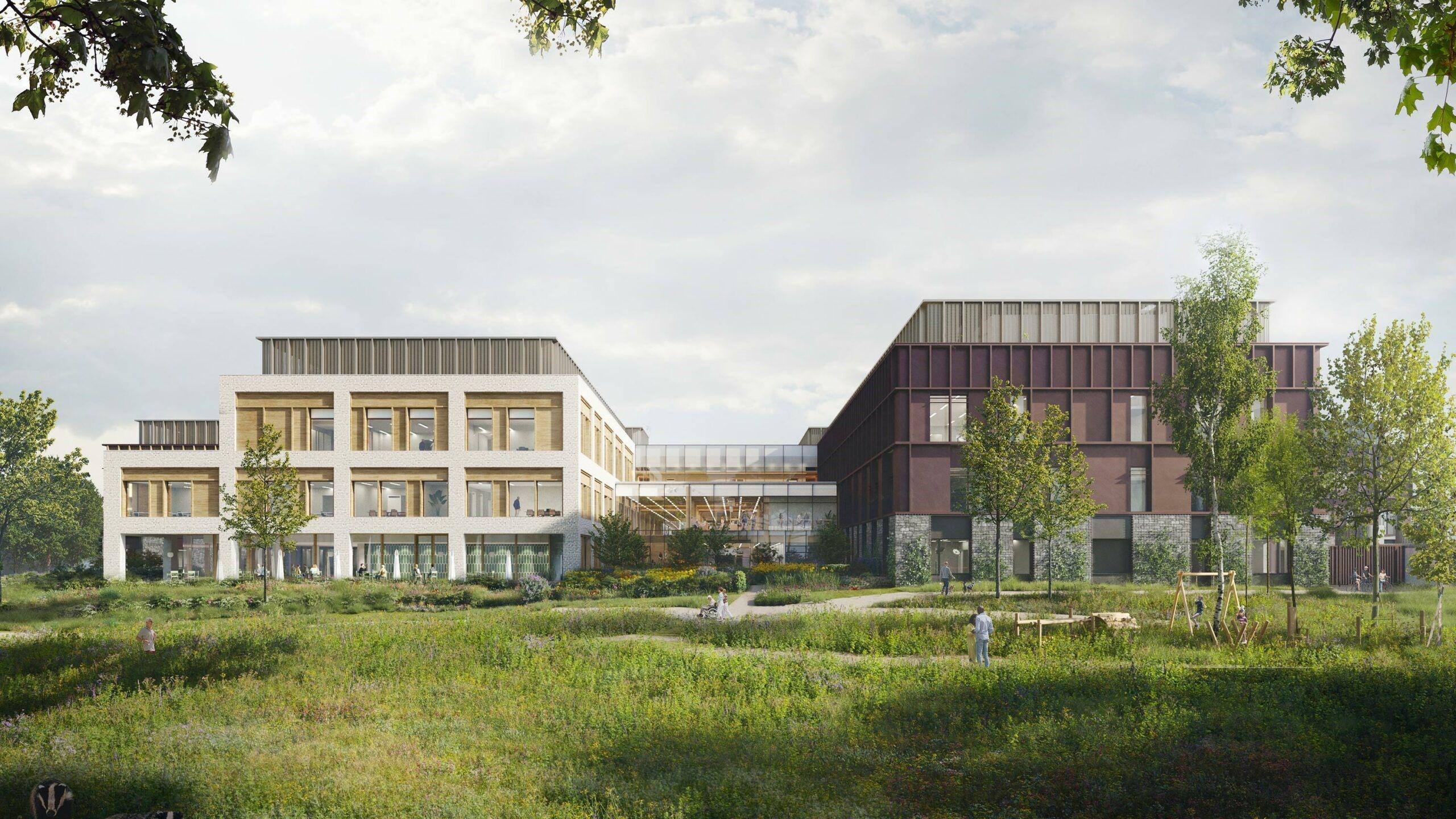 An artist's impression of the new Velindre Cancer Centre