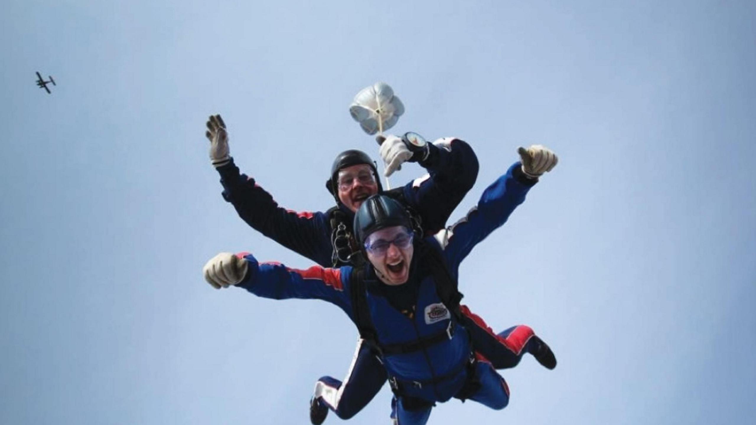 Stephen skydiving