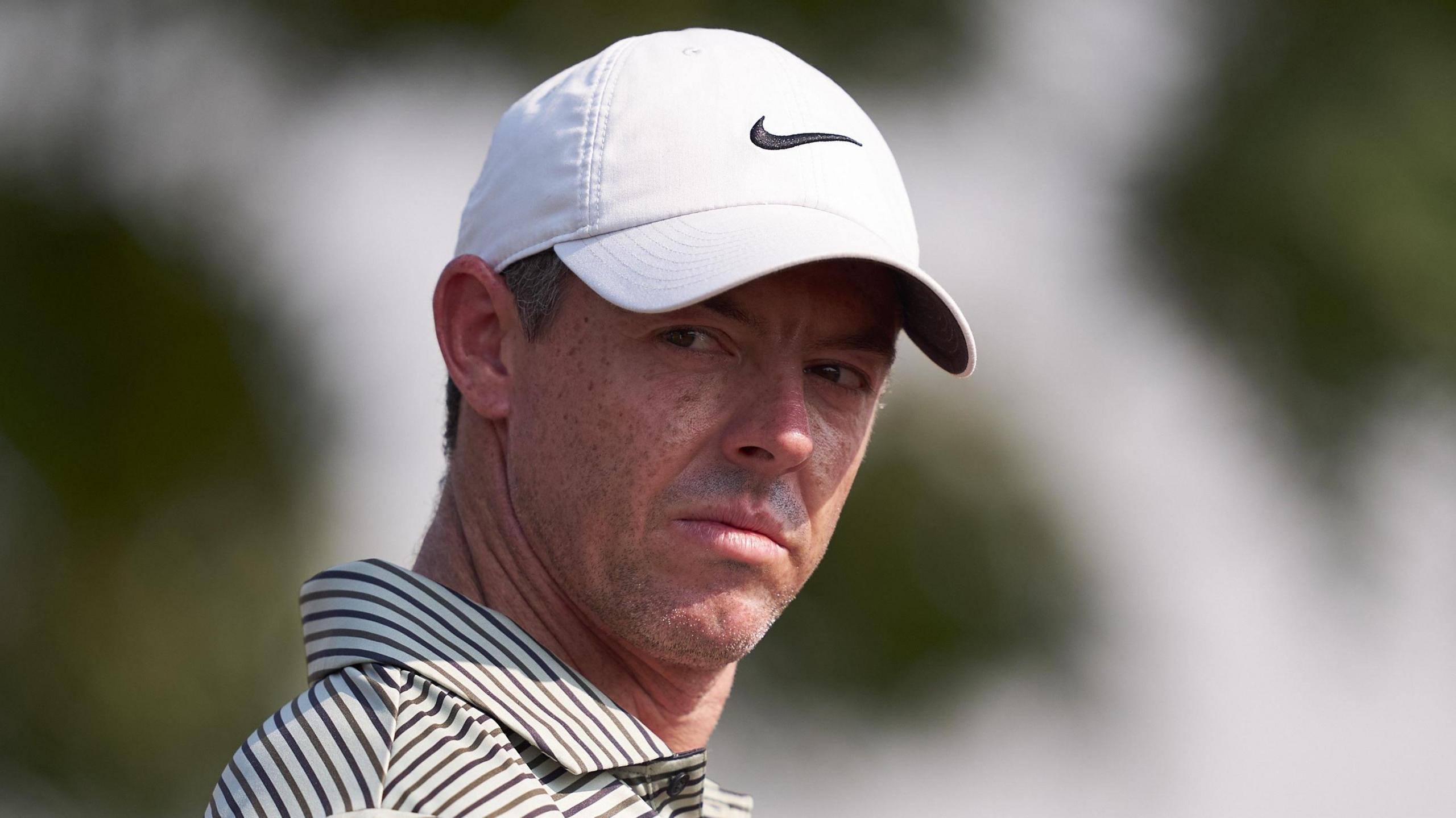 Rory McIlroy pictured during a practice round at the DP World Tour Championship