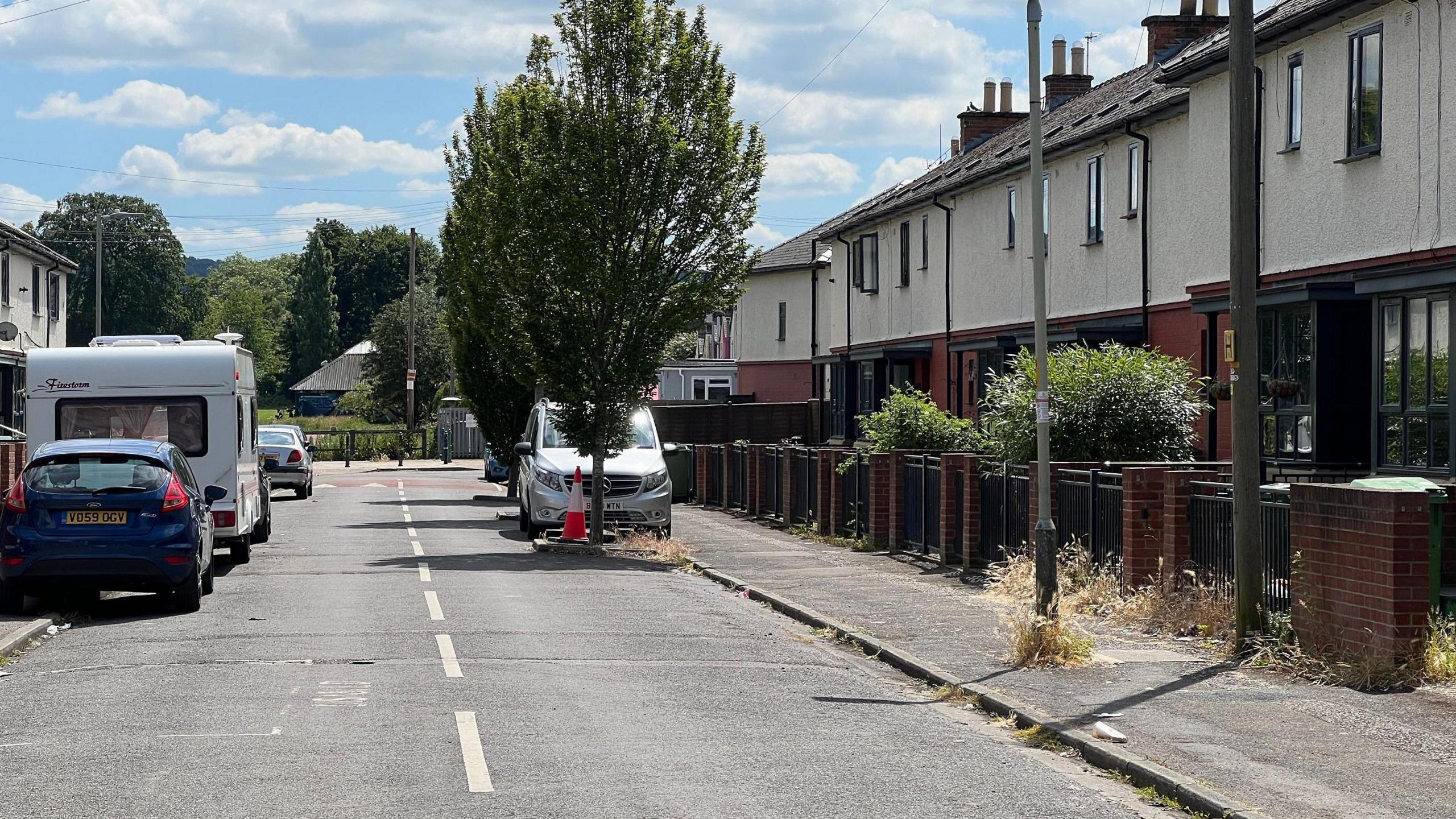 Hudson Street in Cheltenham on a sunny day