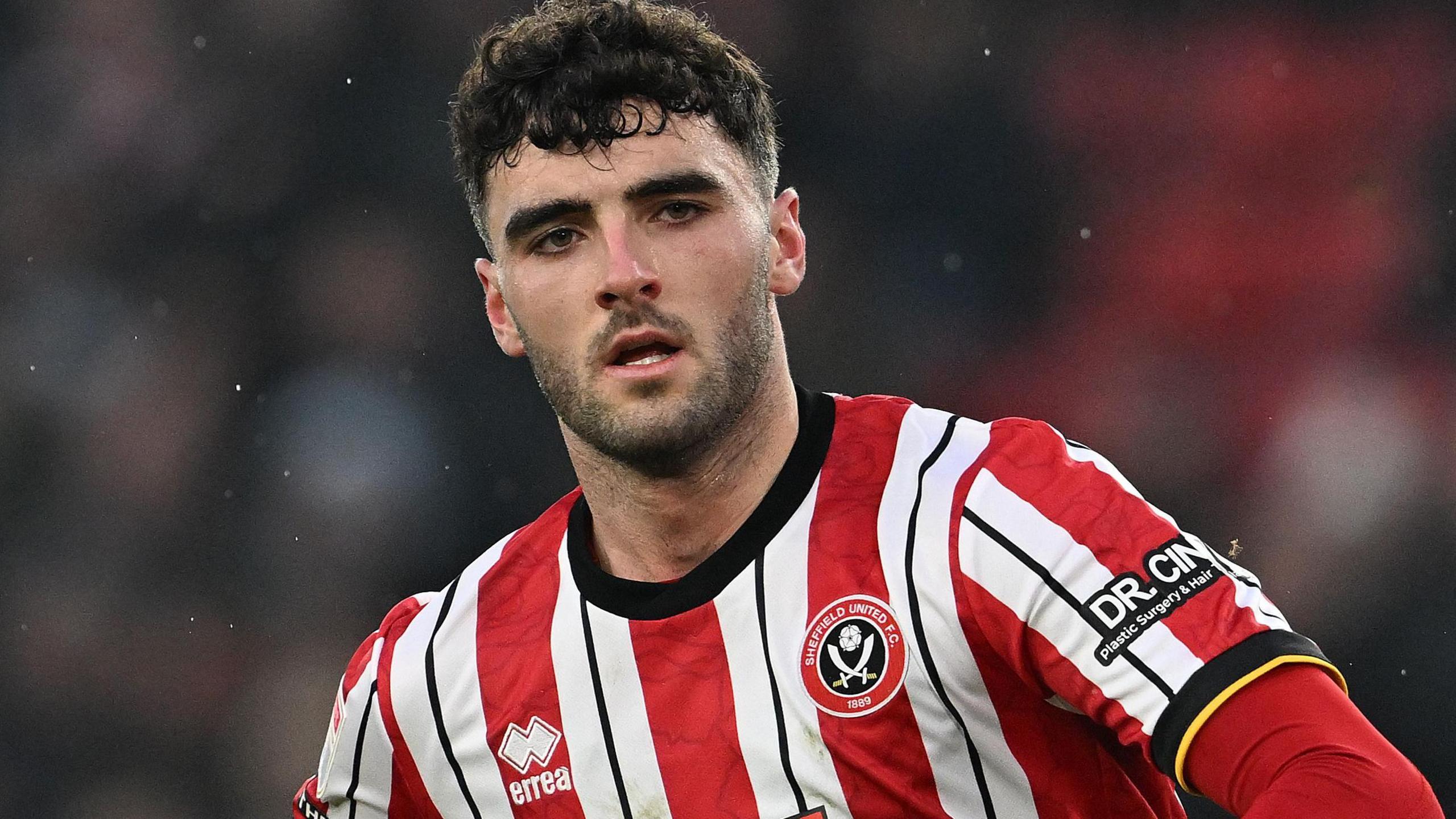 Tom Cannon in action for Sheffield United