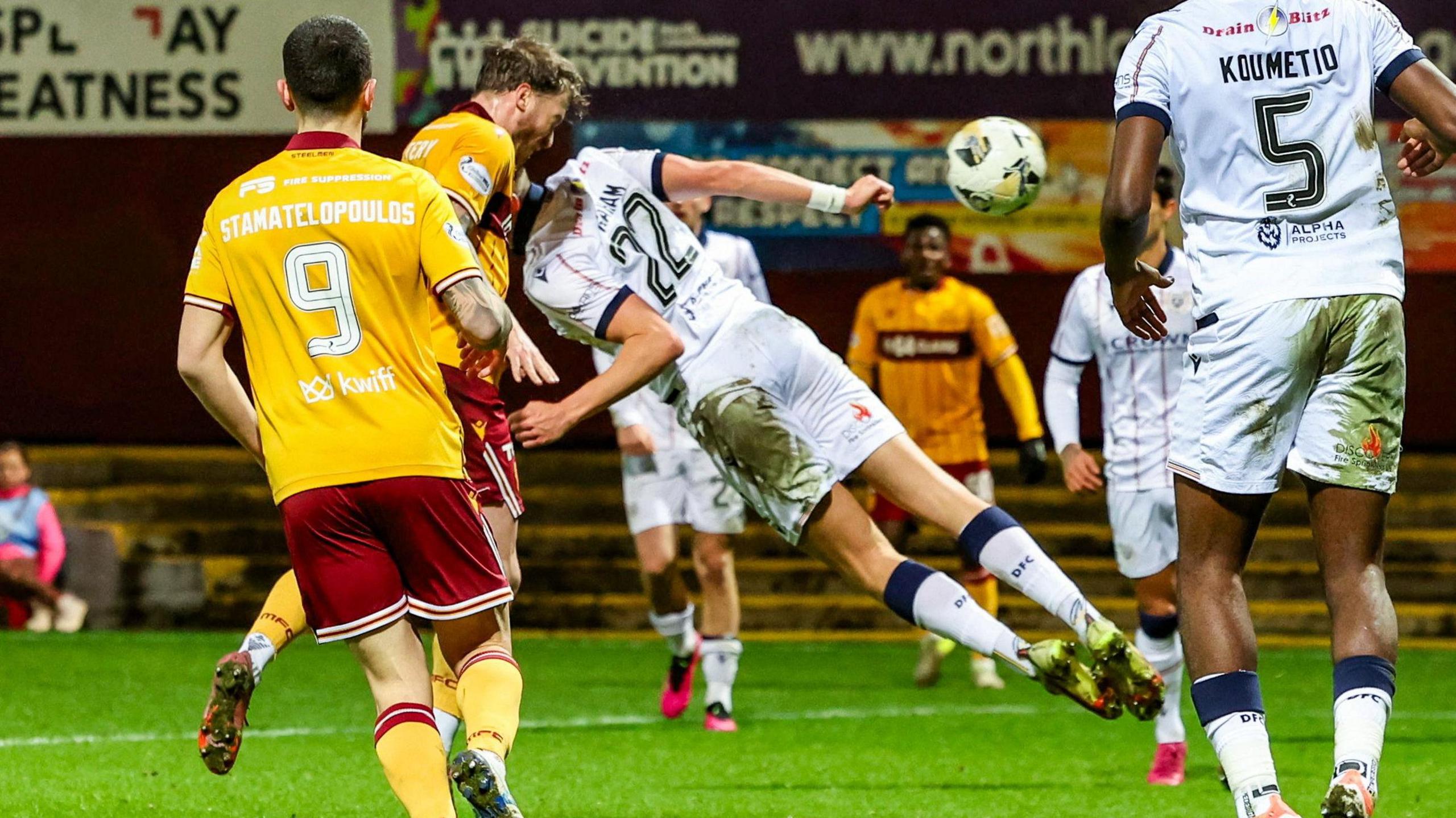 Callum Slattery's late header secured all three points at Fir Park