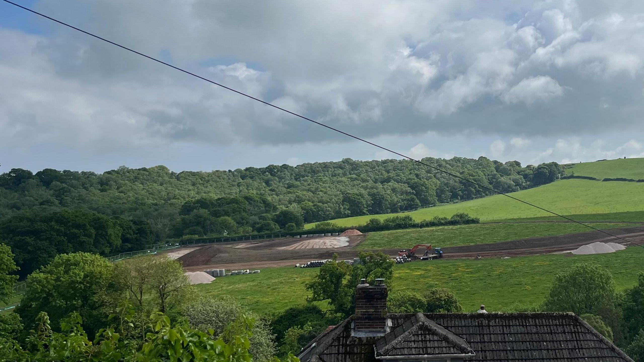 Industrial plant machinery on the Wolborough site
