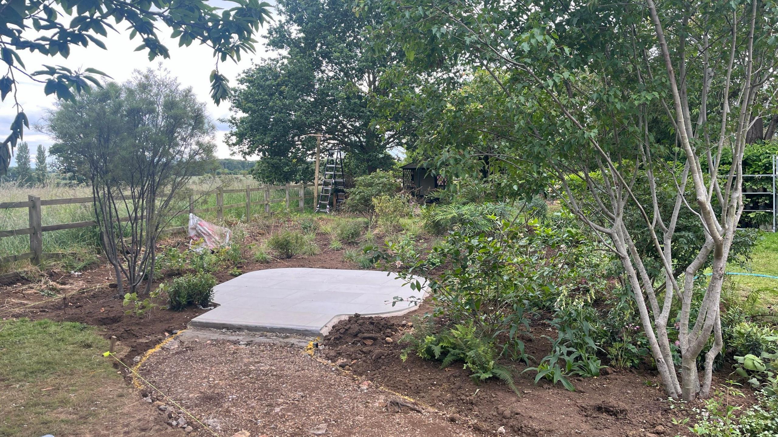 Garden being recreated at a hospice