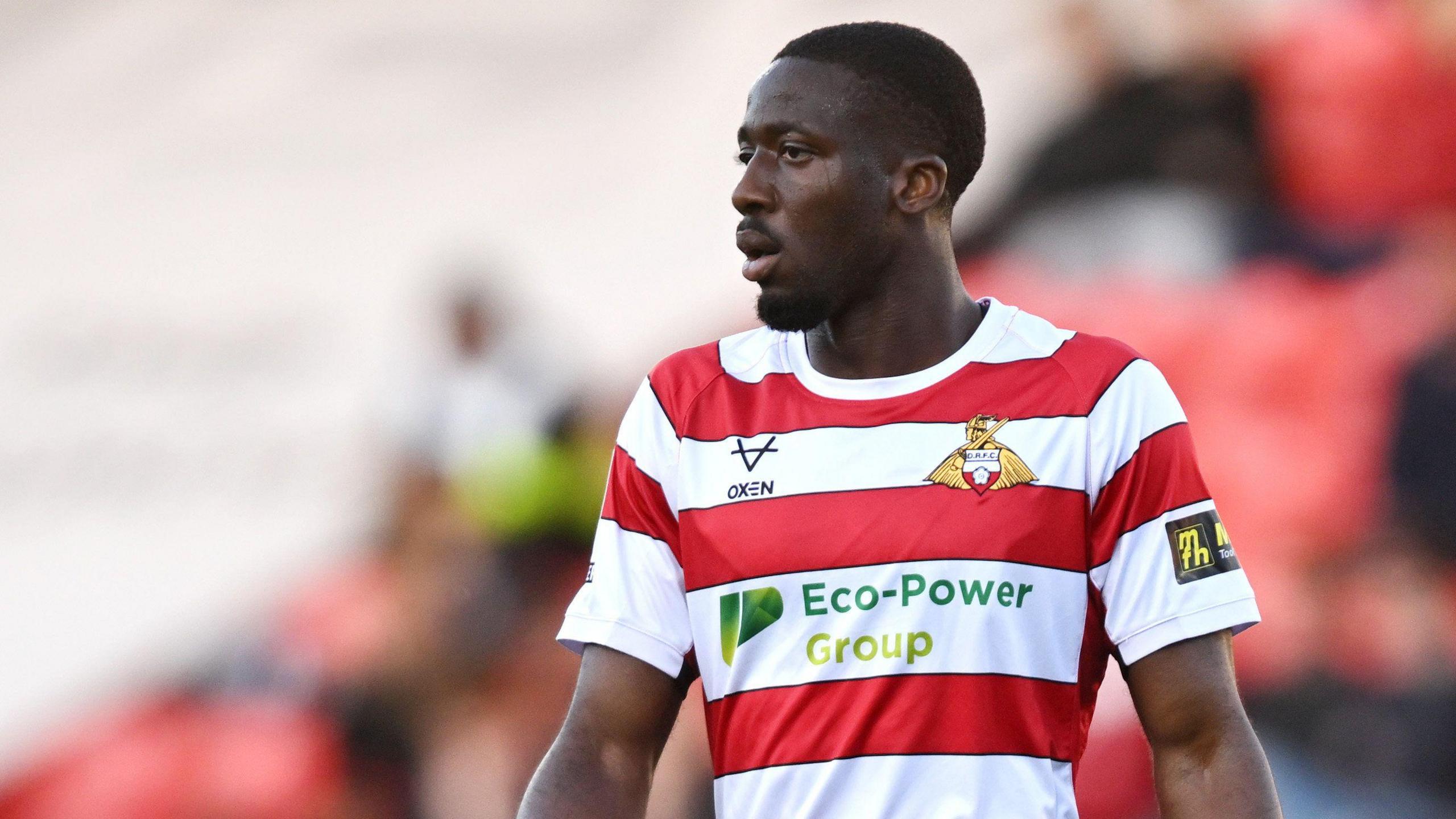 Joseph Olowu in action for Doncaster Rovers