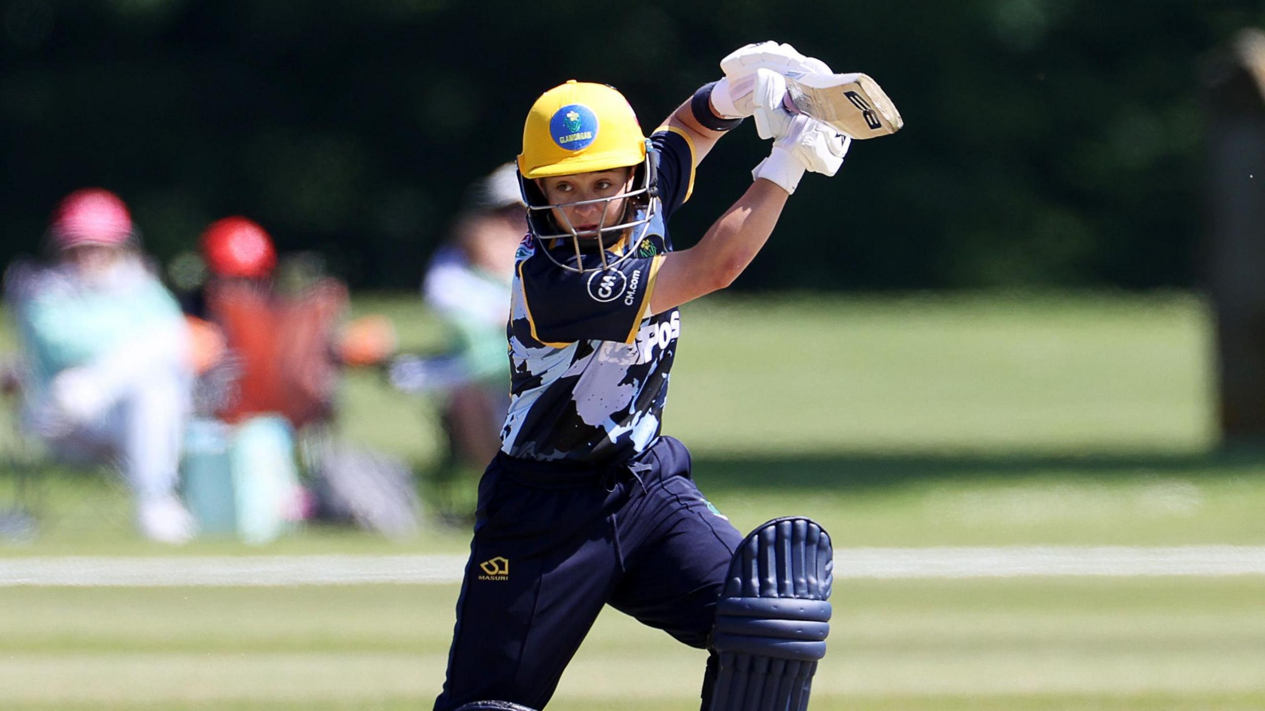 Glamorgan's Bethan Gammon in action