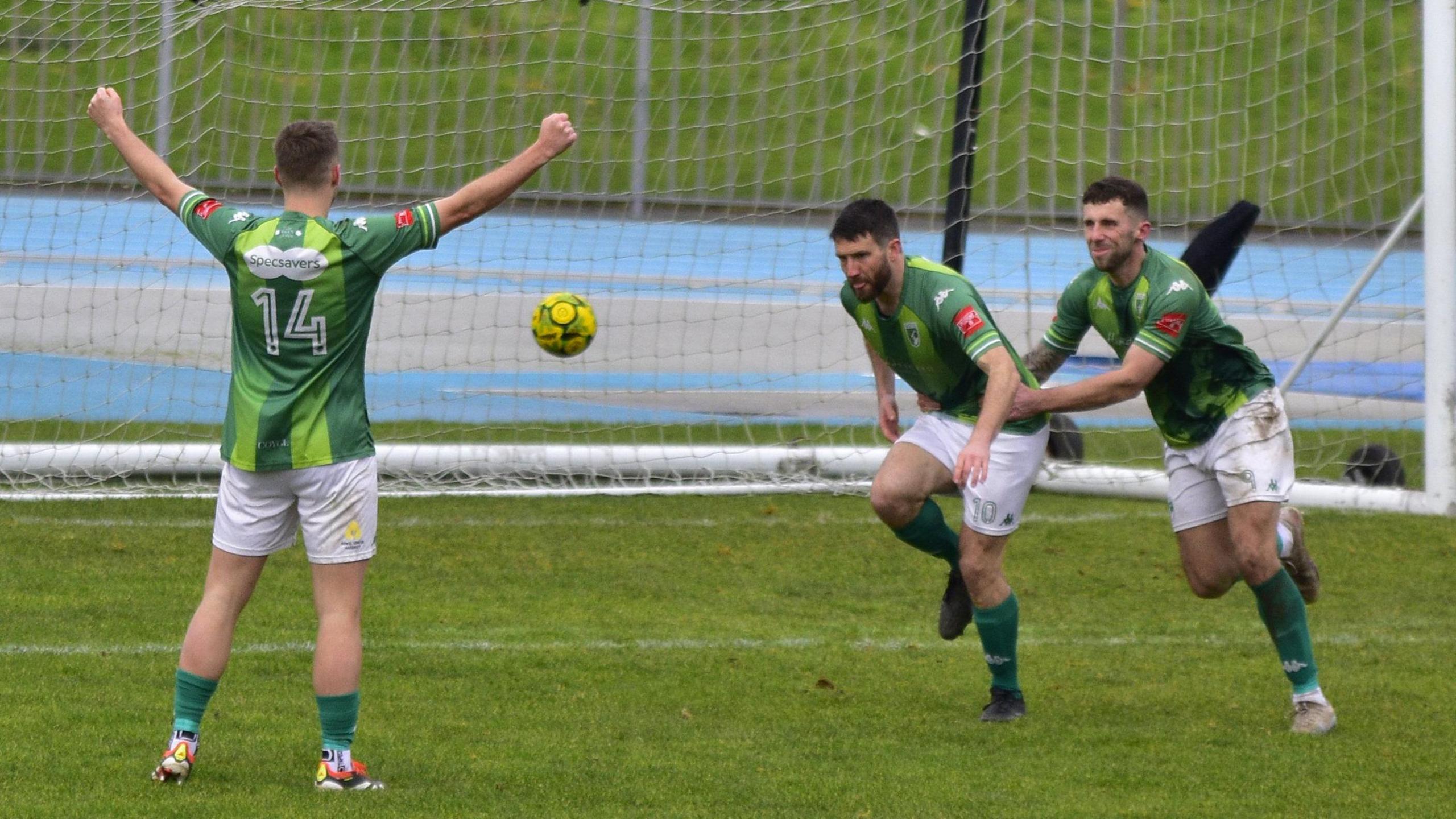 Ross Allen scores for Guernsey FC