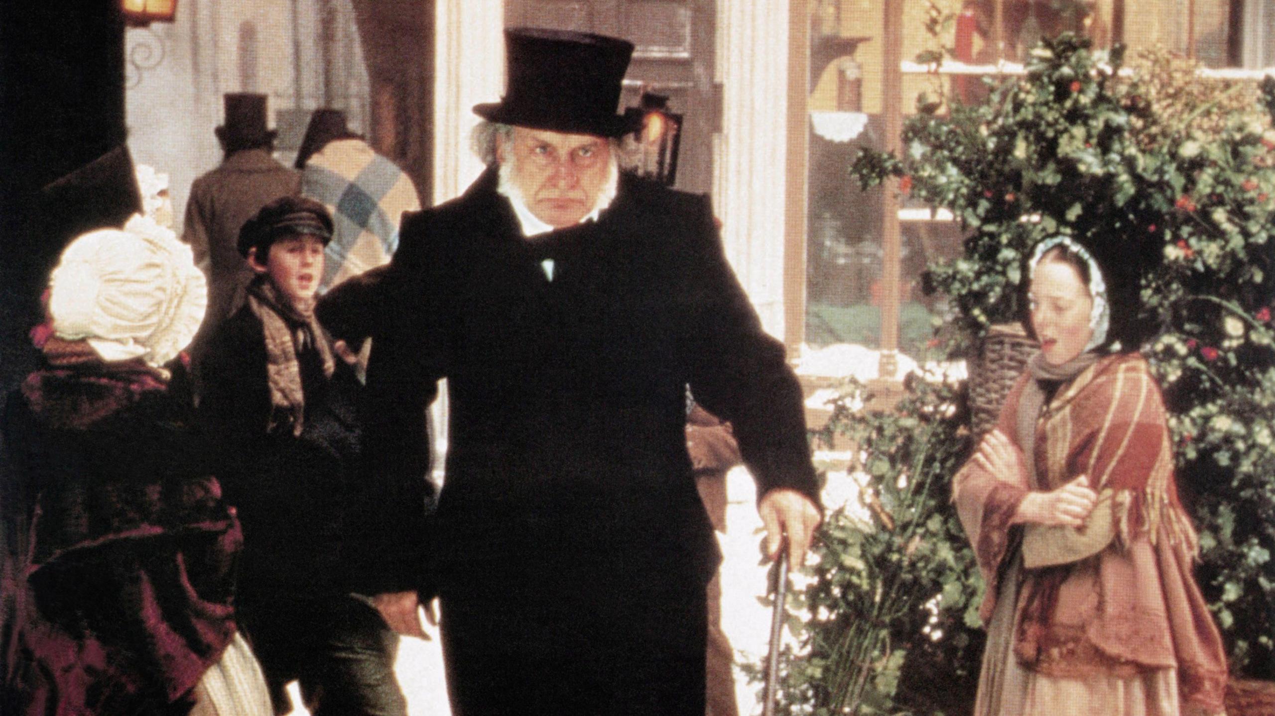 Scrooge in a scene from the film