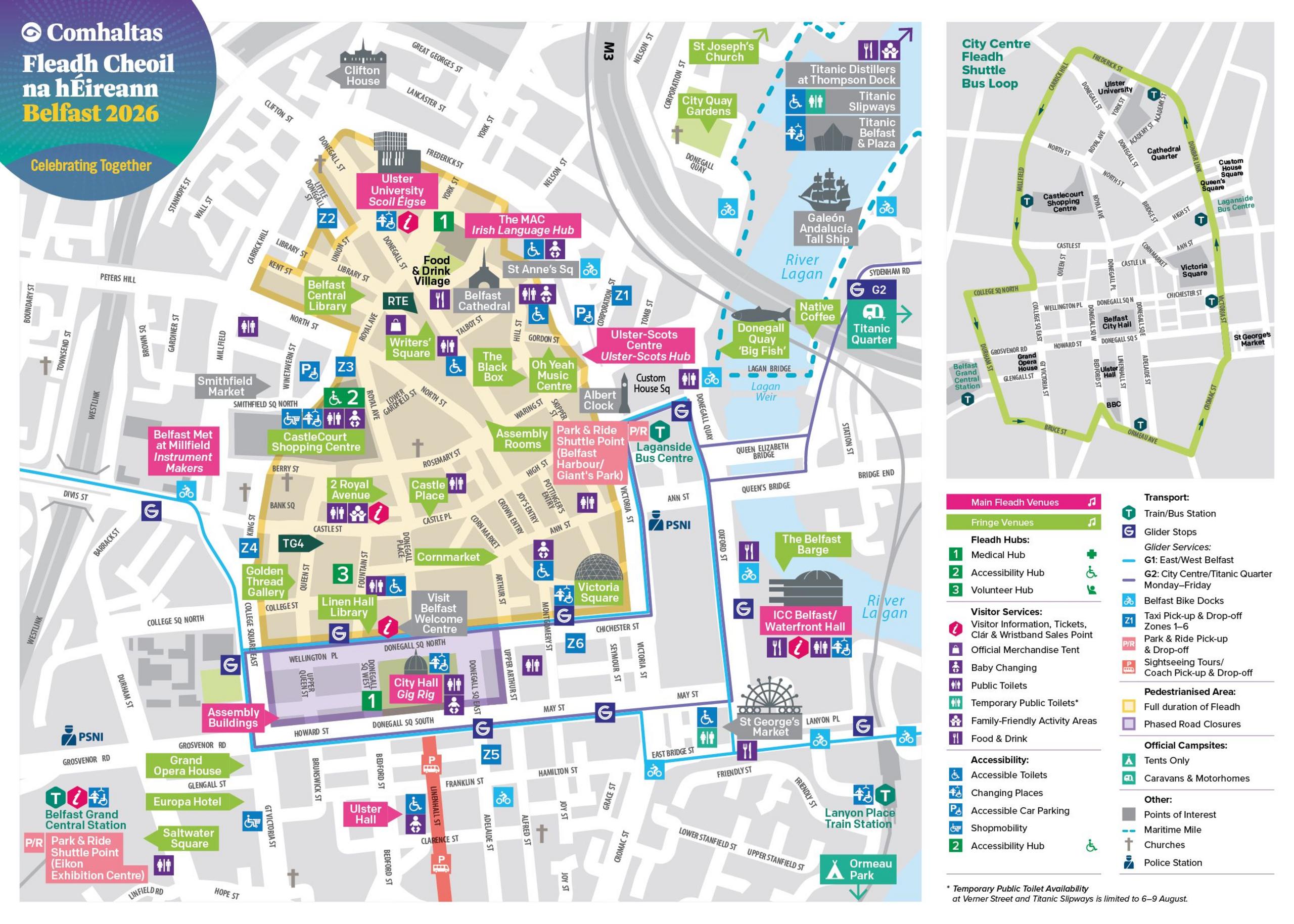 Graphic map for Fleadh 2026.