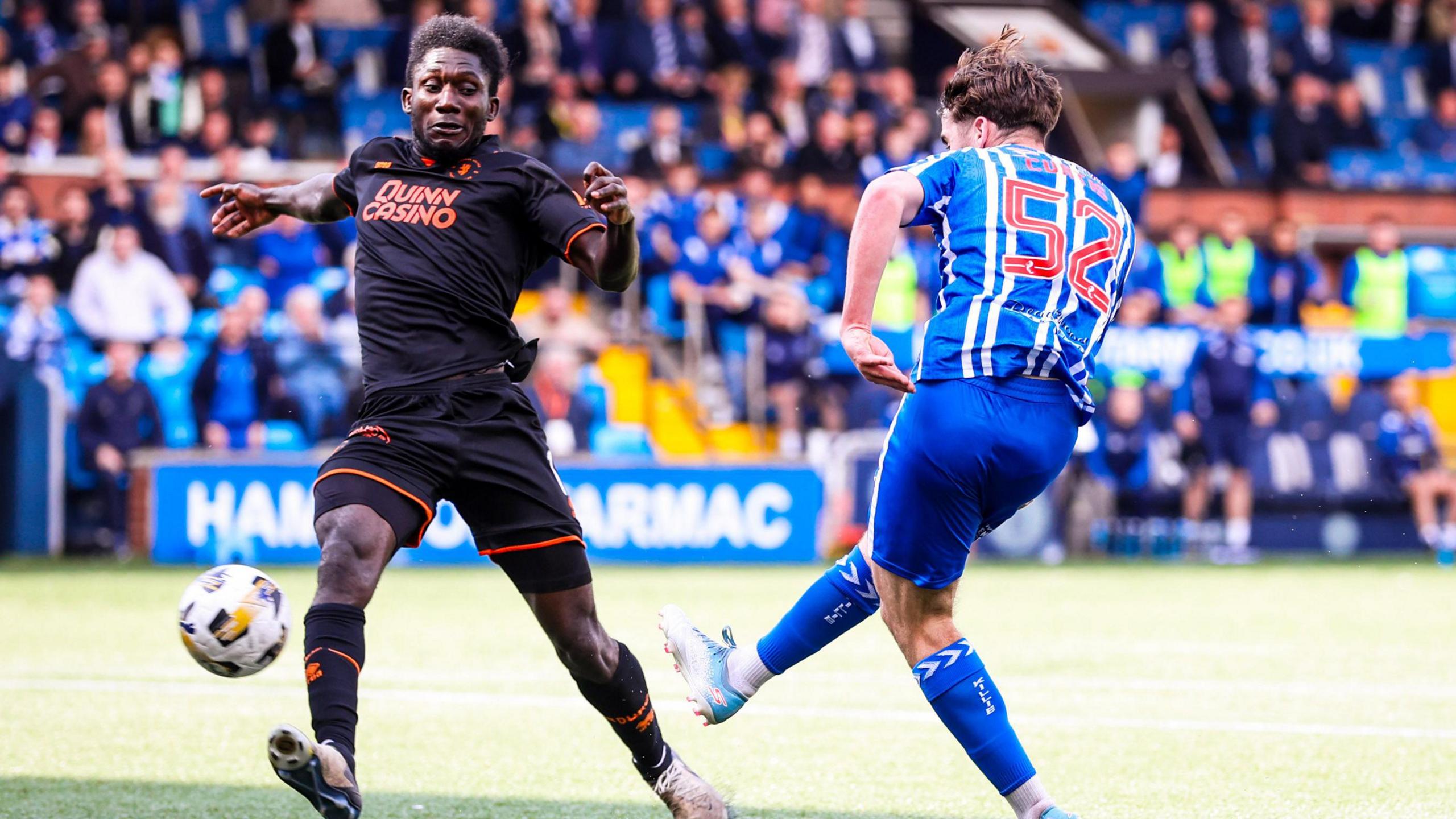 Findlay Curtis scores for Kilmarnock against Dundee United