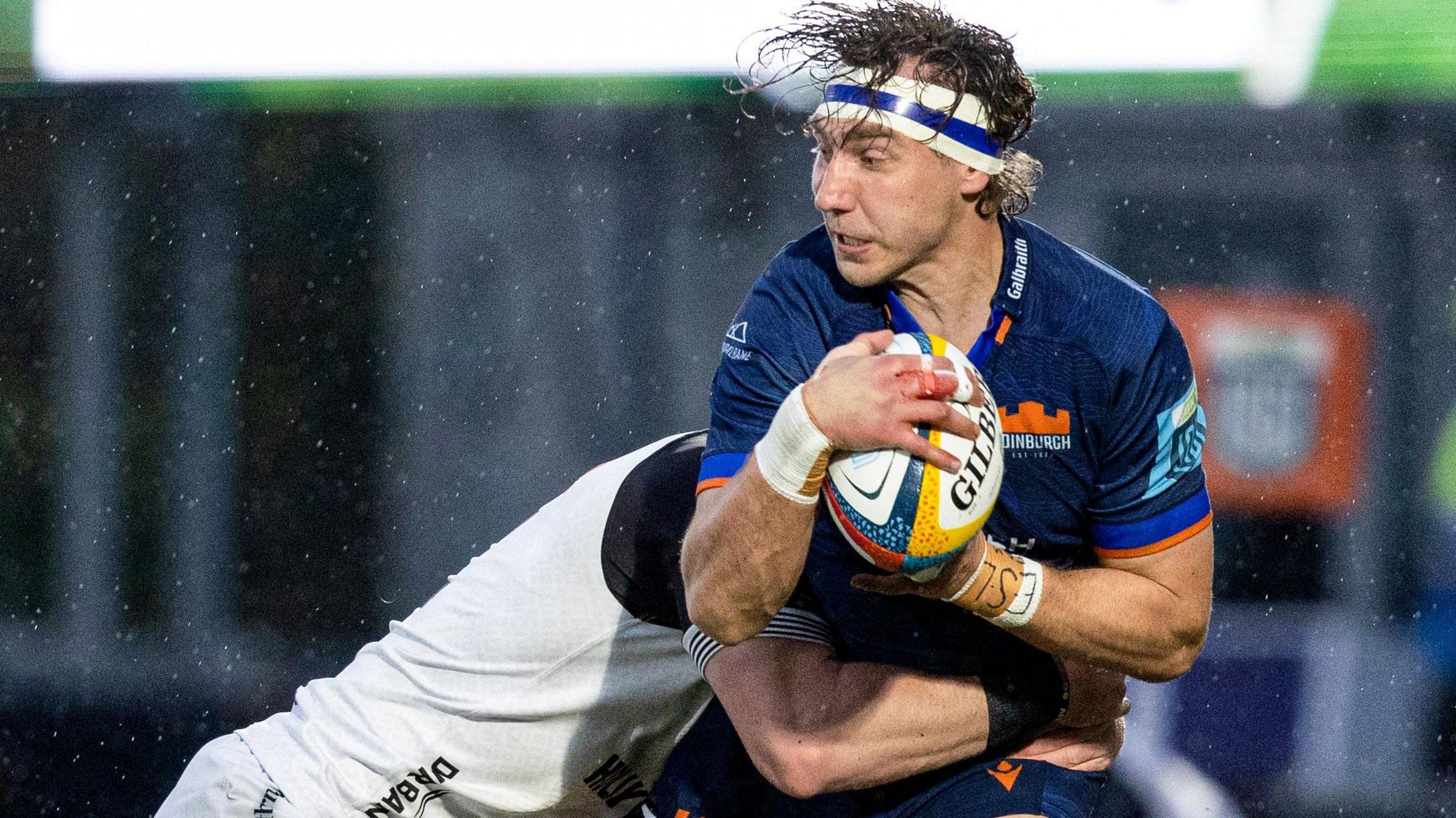 Jamie Ritchie carries the ball for Edinburgh