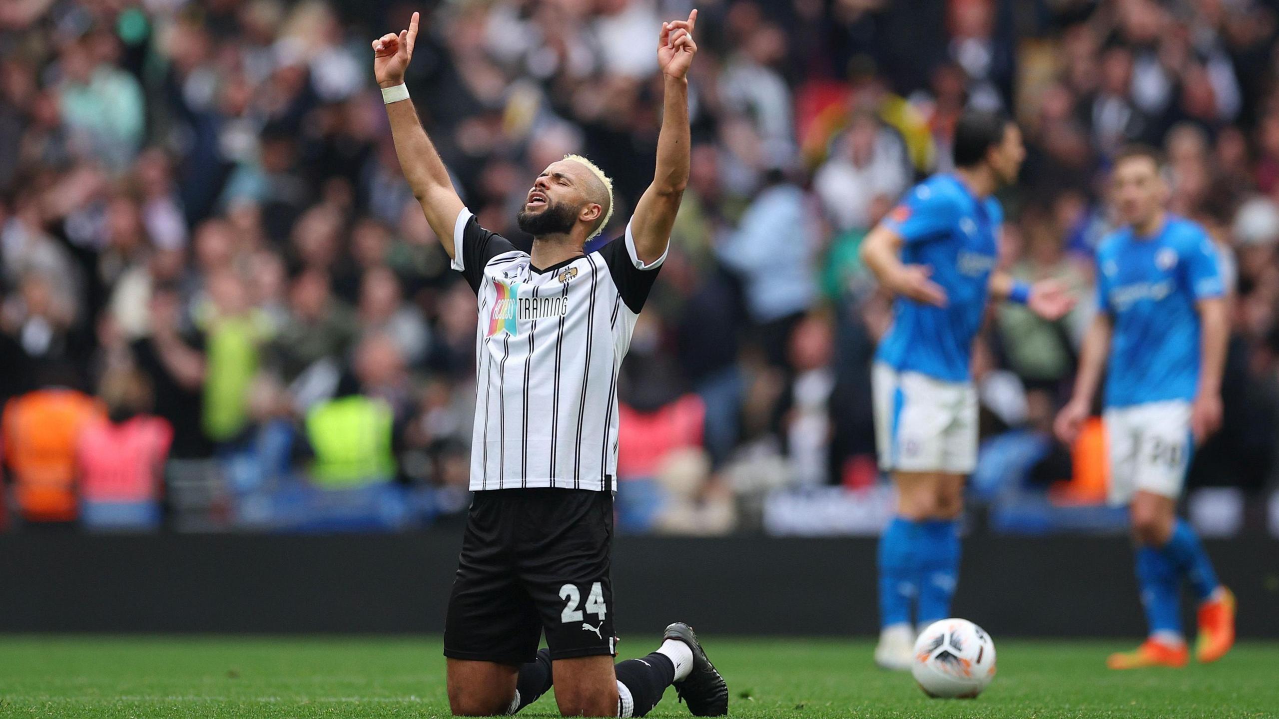 John Bostock playing football for Notts County