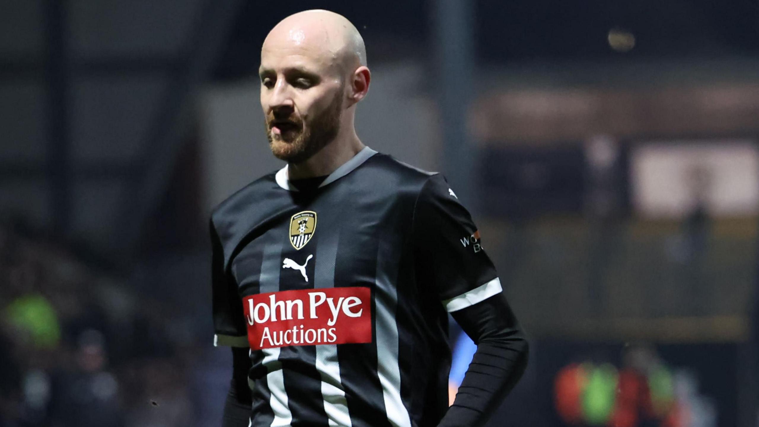 Curtis Edwards in action for Notts County