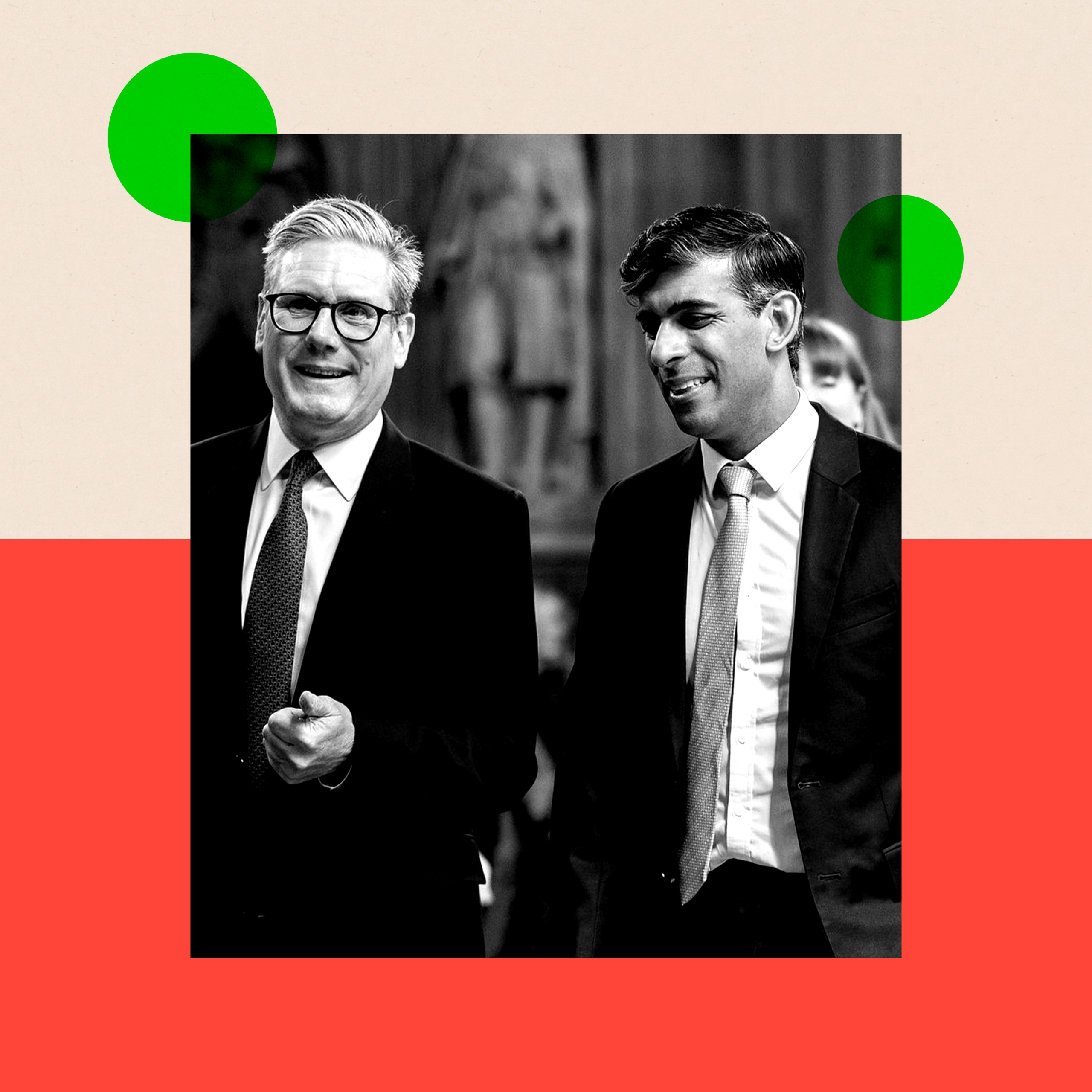 Keir Starmer and Rishi Sunak at the King's Speech