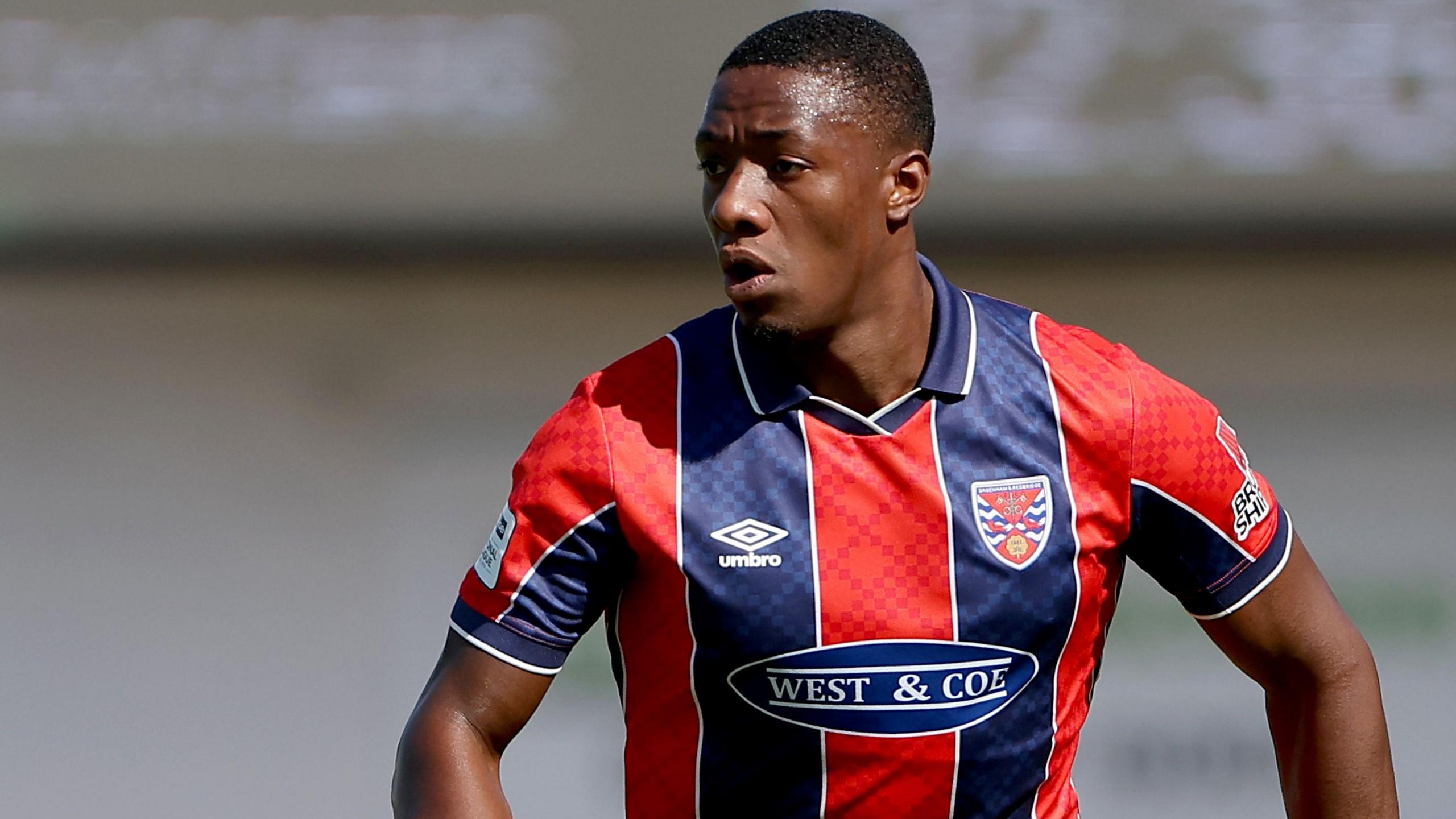 Paul Kalambayi in action for Dagenham & Redbridge last season