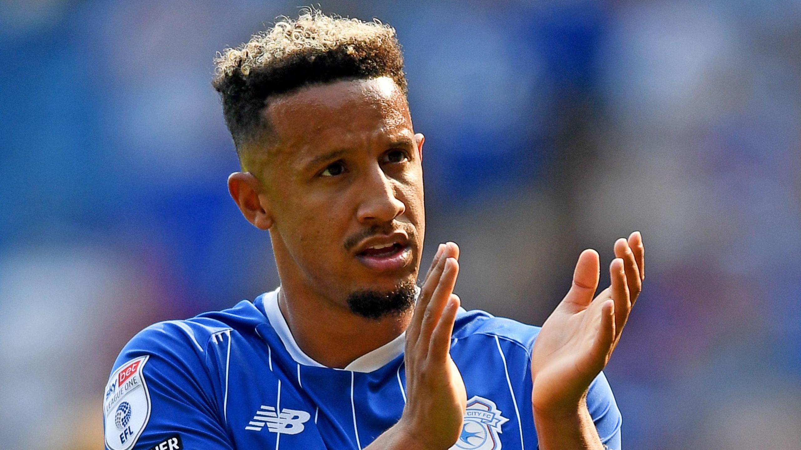 Callum Robinson applauds Cardiff fans