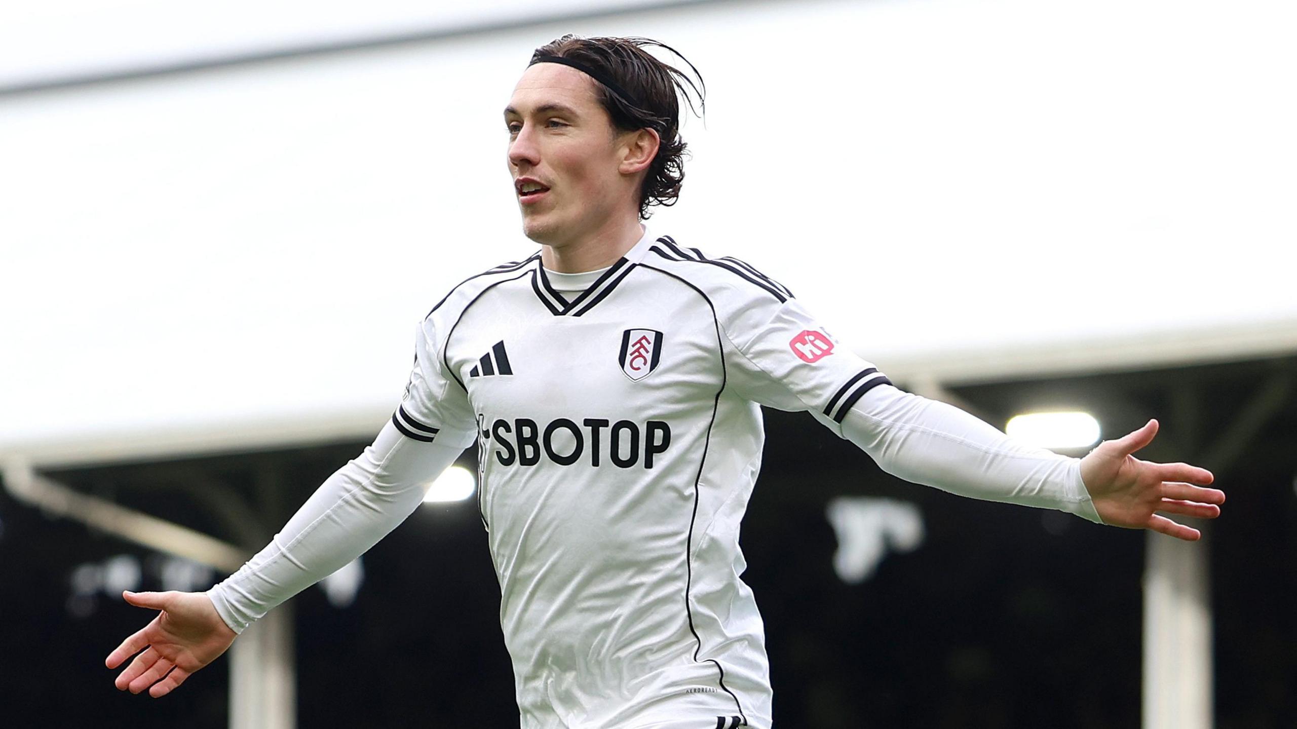 Harry Wilson celebrates scoring for Fulham
