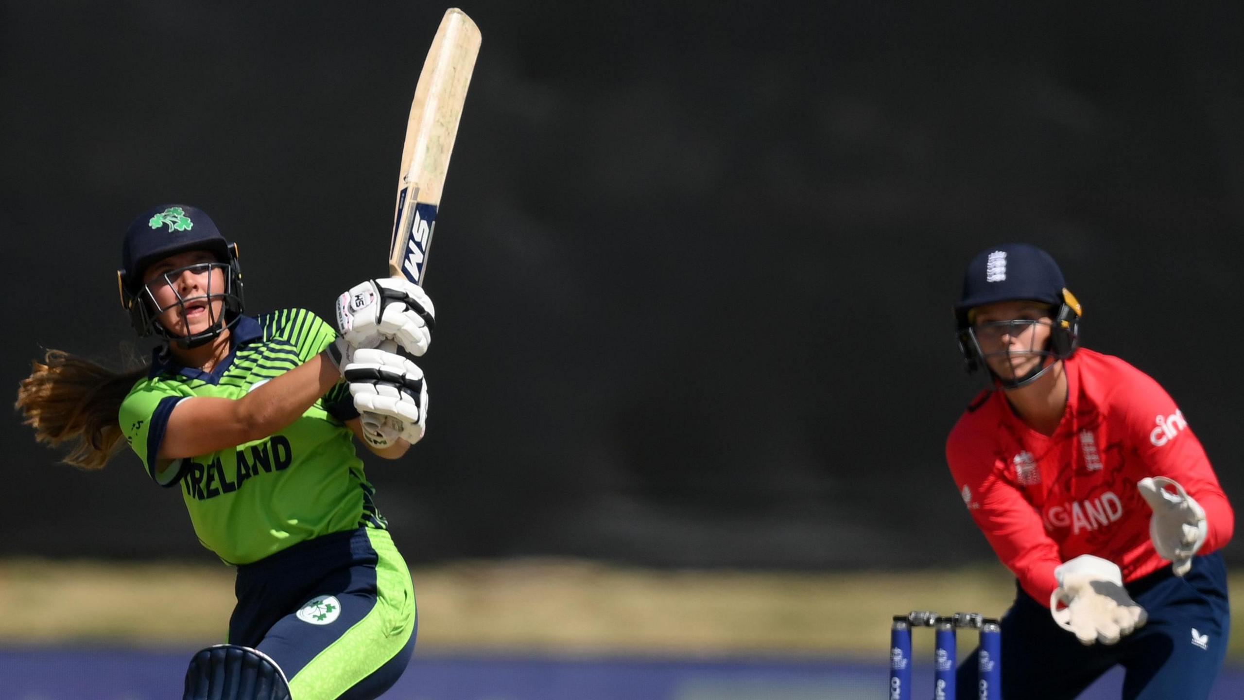 Amy Hunter in action against England during last year's Women's T20 World Cup in South Africa