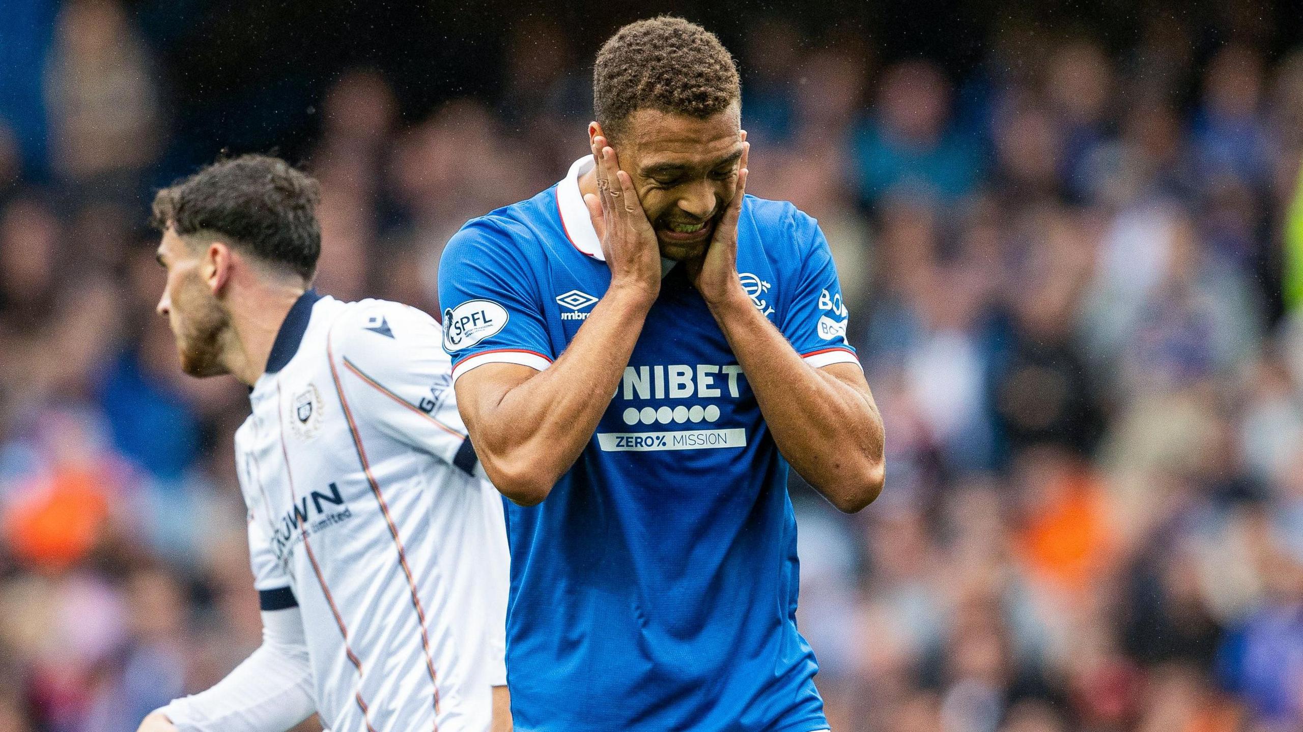 Rangers' Cyriel Dessers is left disappointed