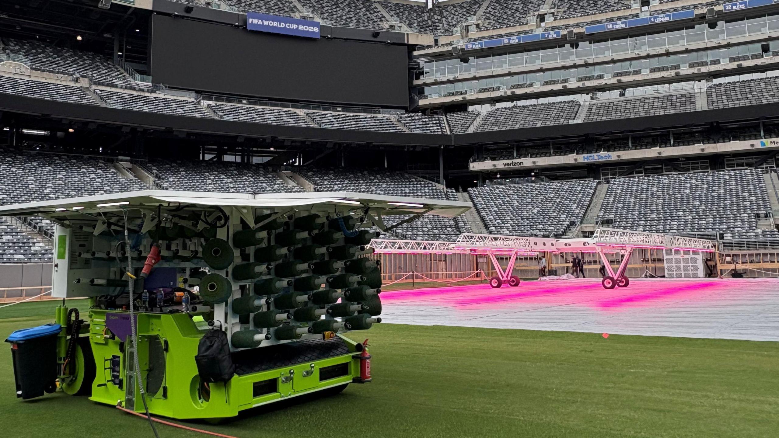 Cumbria factory workers with an eye on World Cup final pitch - BBC