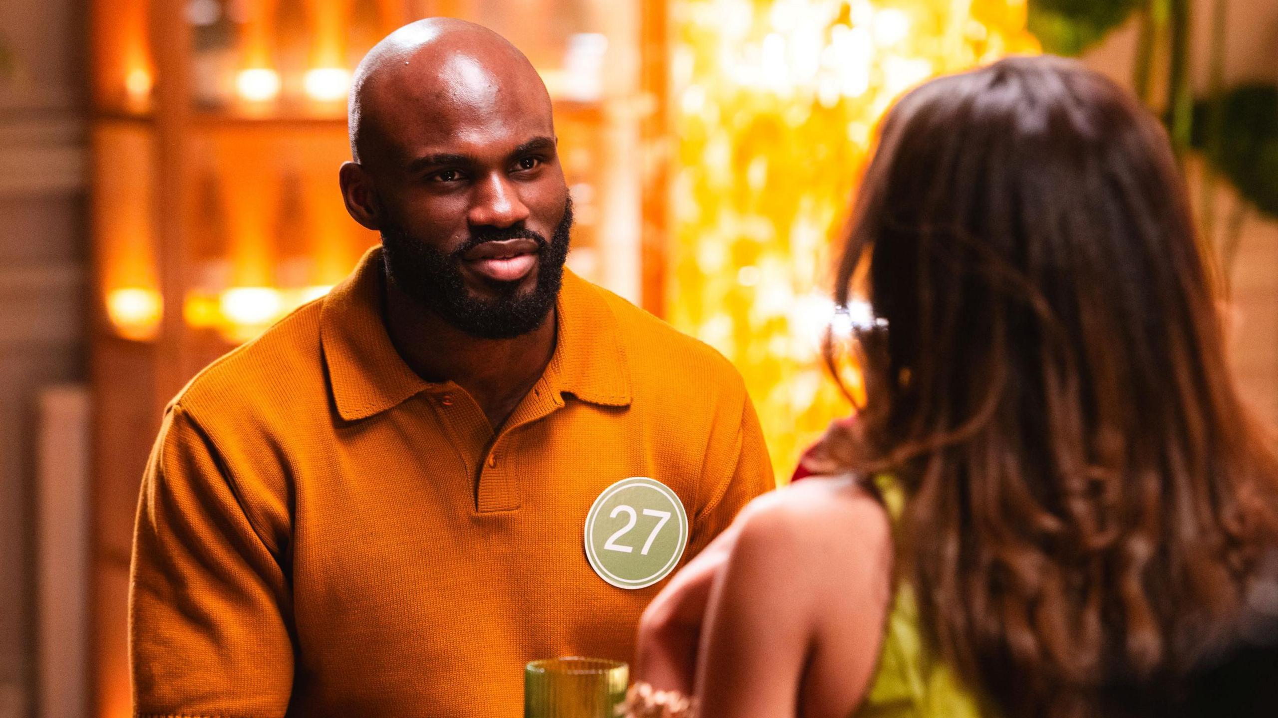 A picture of David on a speed date