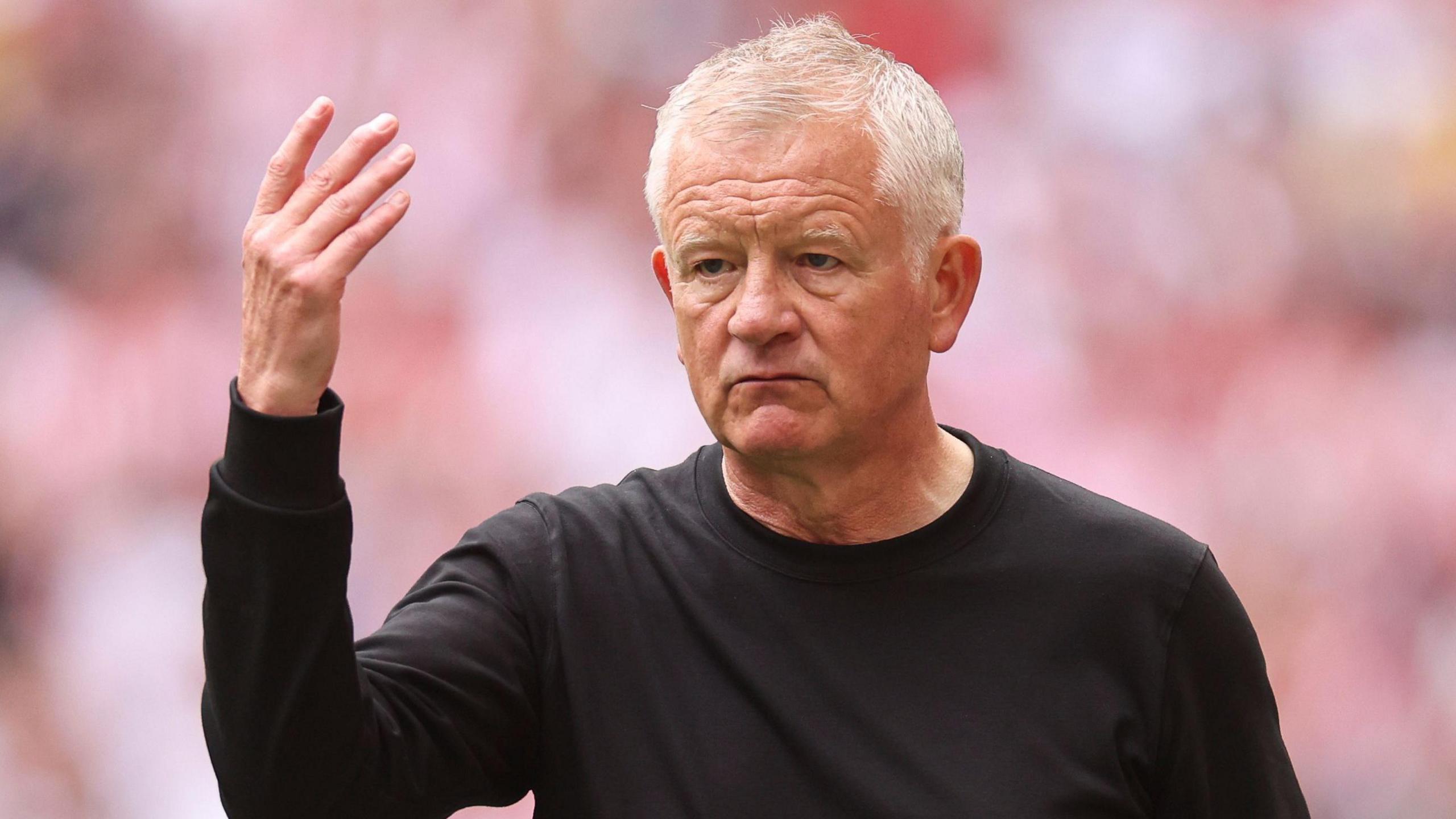 Sheffield United boss Chris Wilder during the play-off final against Sunderland